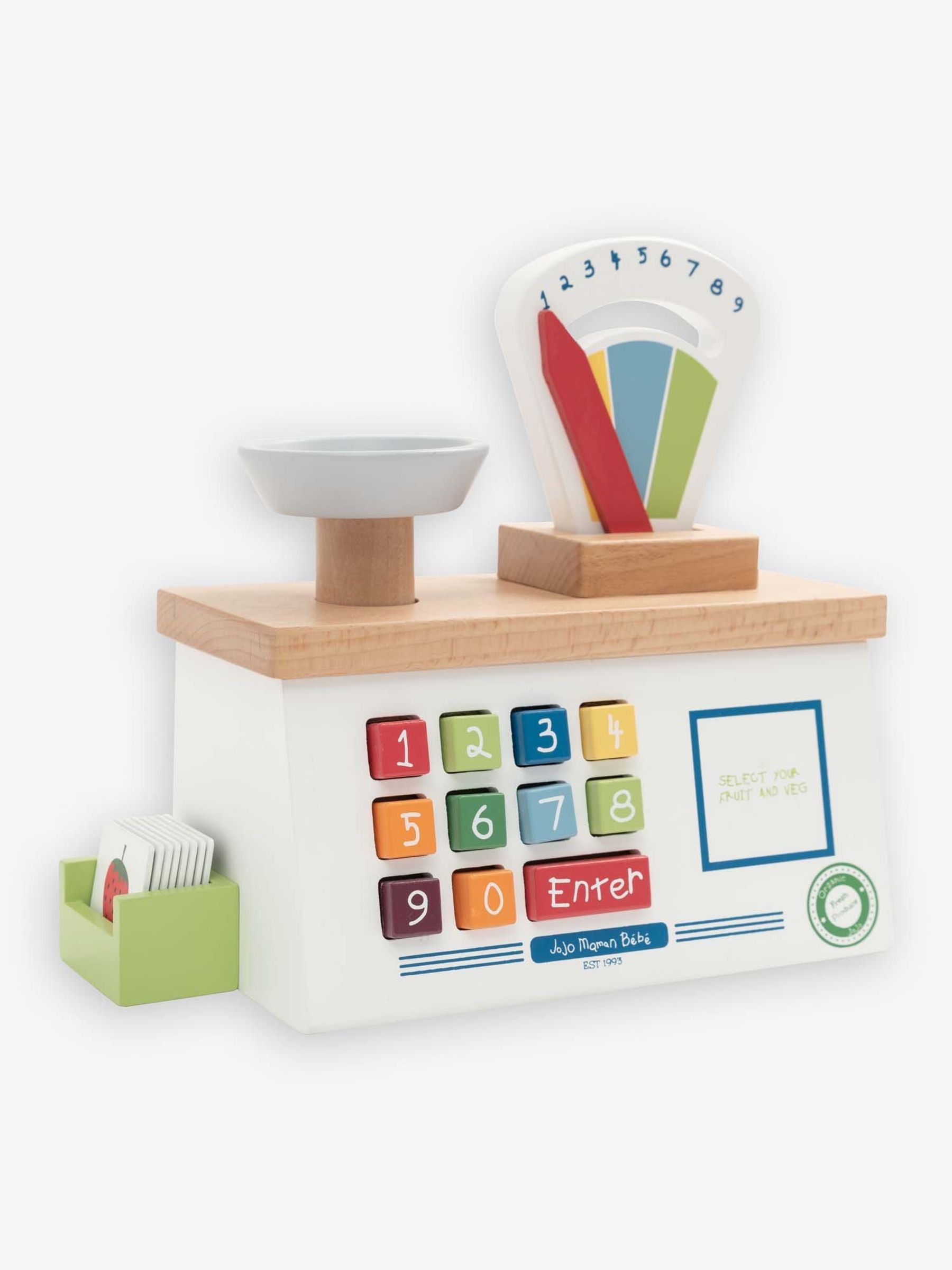 Wooden Weighing Scales in White - Image 2 of 6