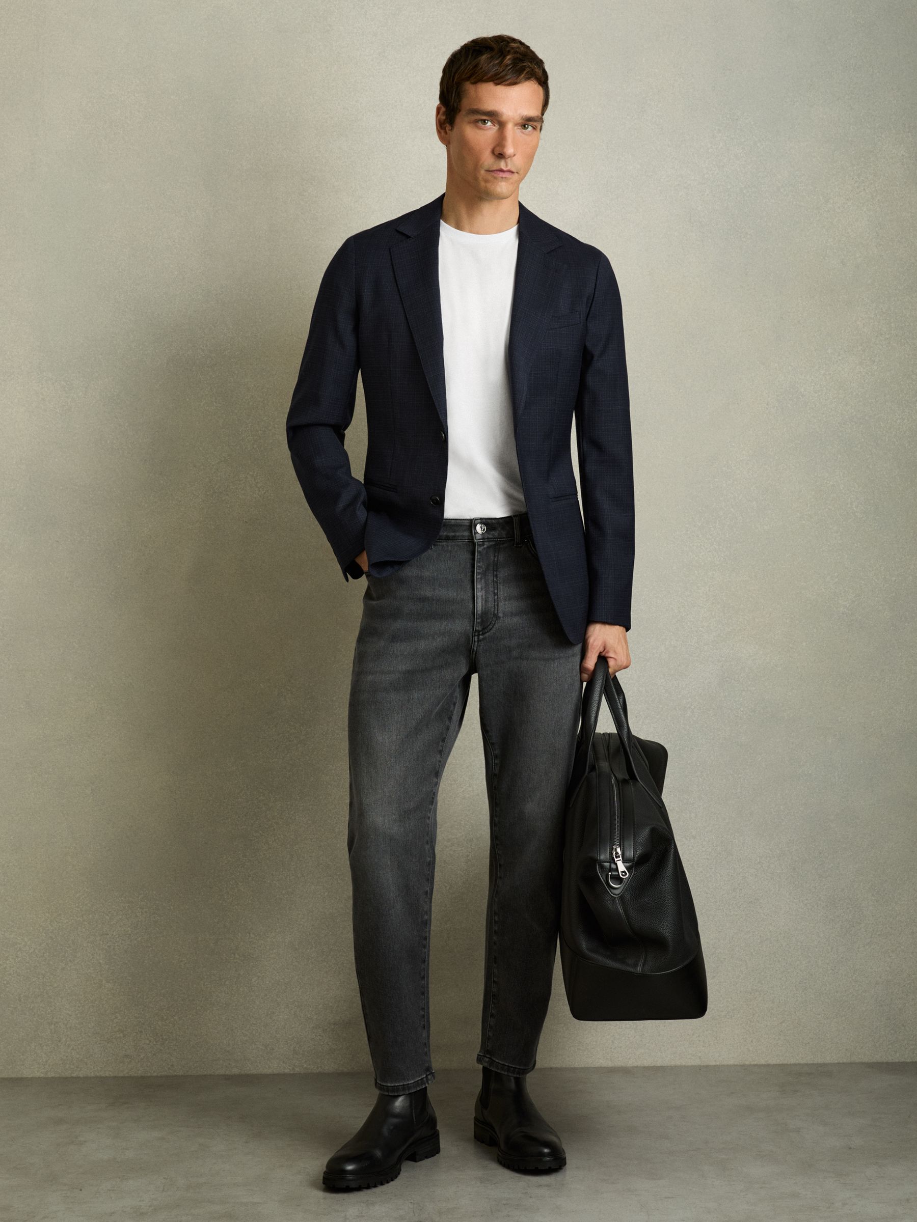 Crew Neck T-Shirt in White - Image 3 of 6