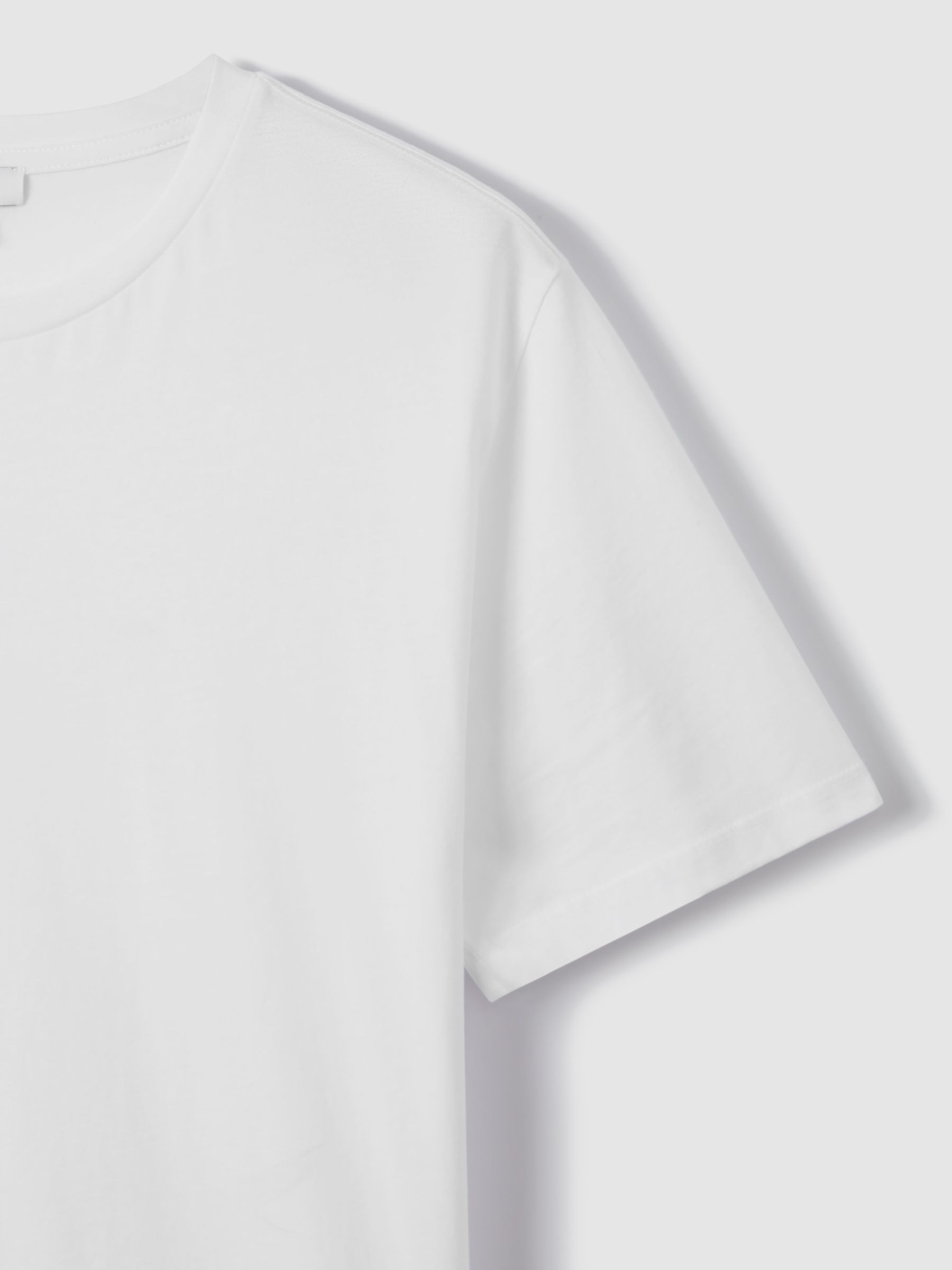 Crew Neck T-Shirt in White - Image 6 of 6