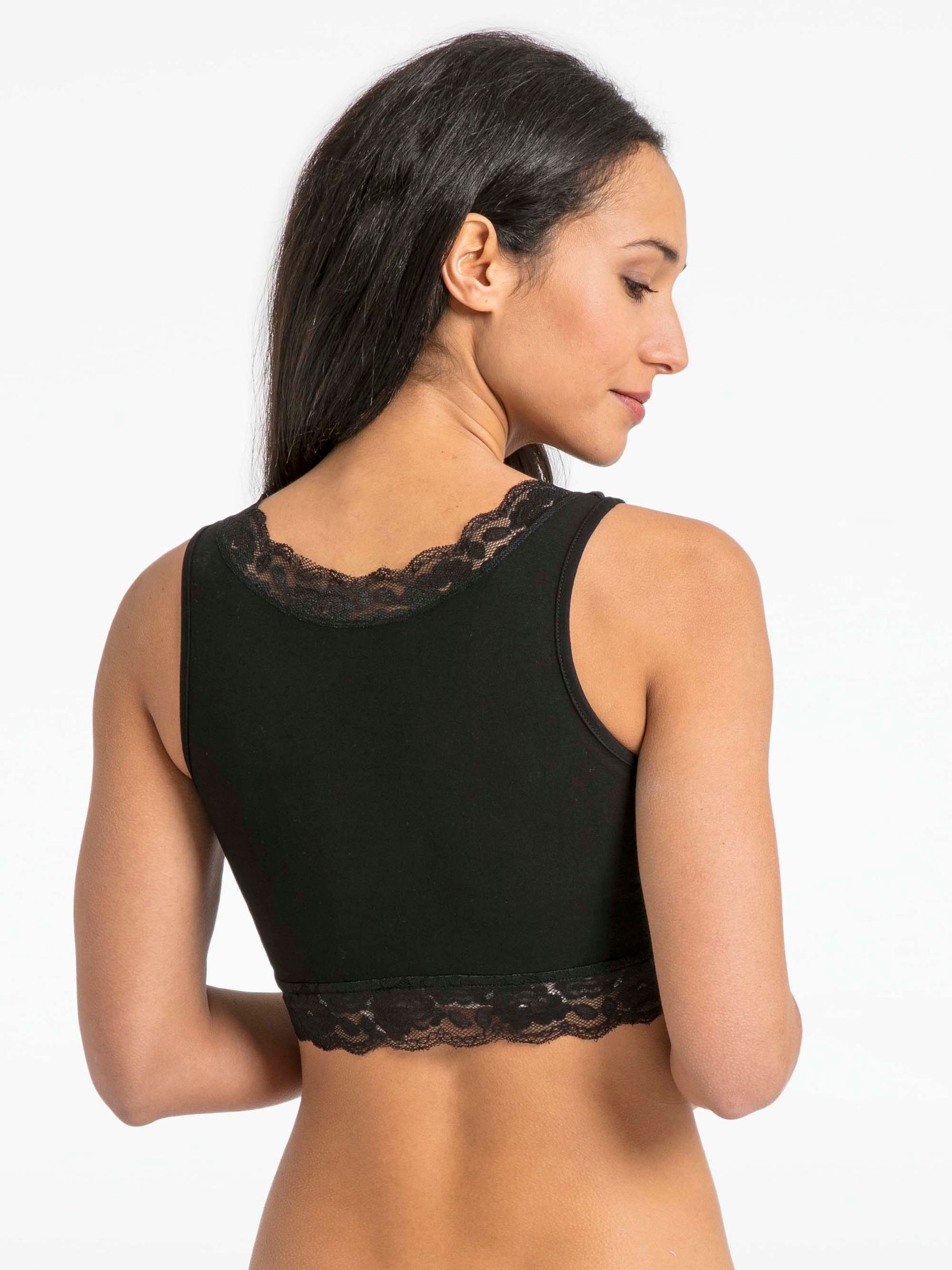 Black Lace Trim Maternity & Nursing Sleep Bras - Image 3 of 4