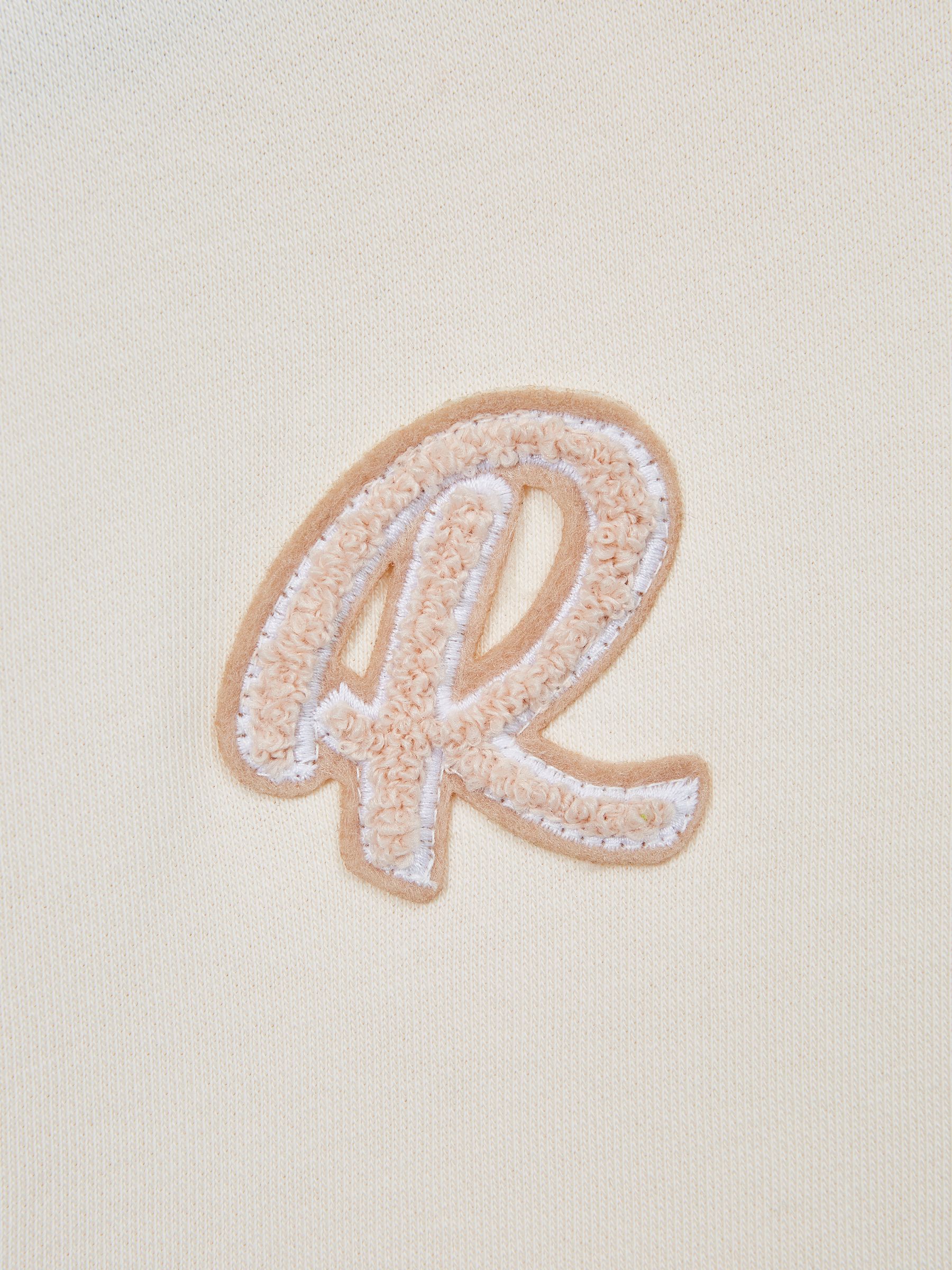 Senior Colourblock Hooded Sweatshirt in Pale Pink/Grey Marl - Image 6 of 6