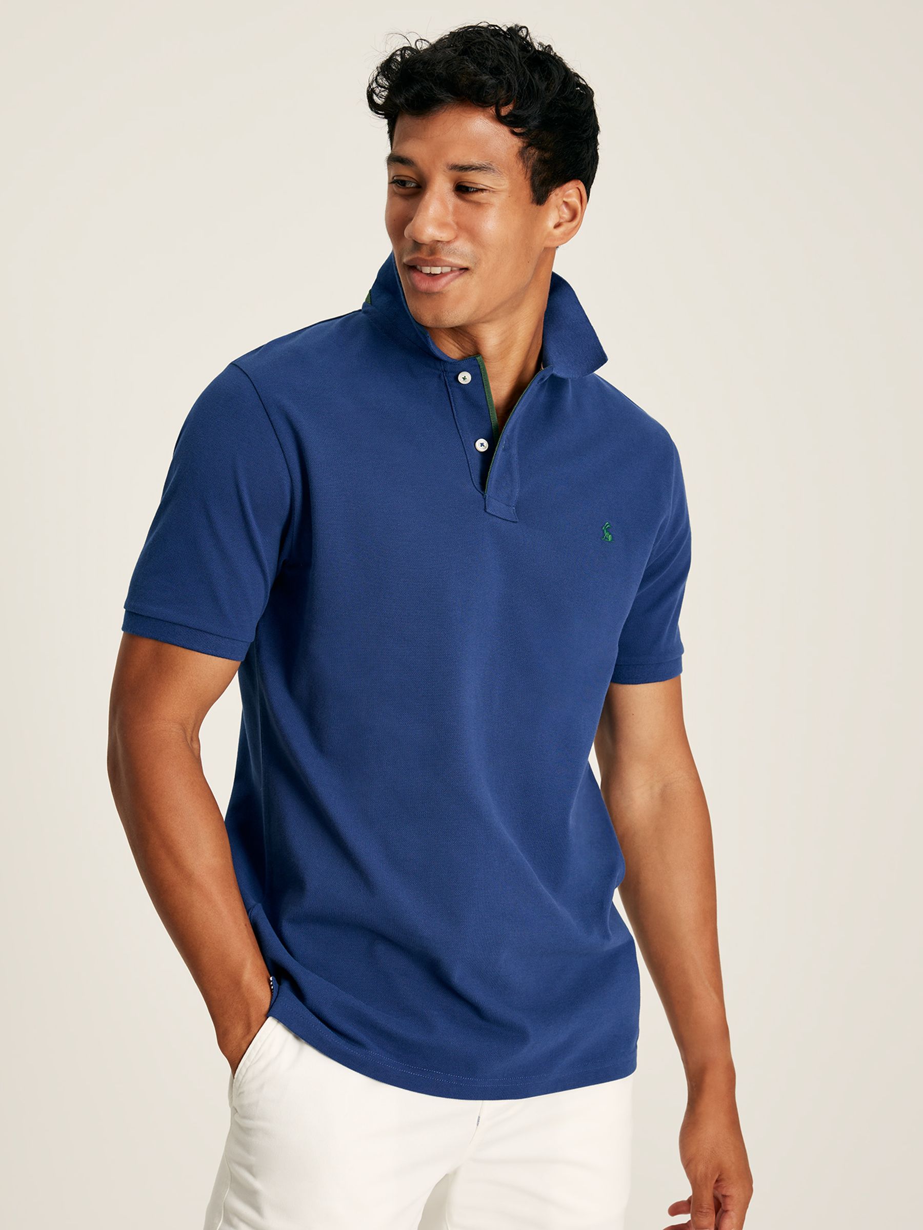 Woody Blue Cotton Polo Shirt - Image 11 of 11