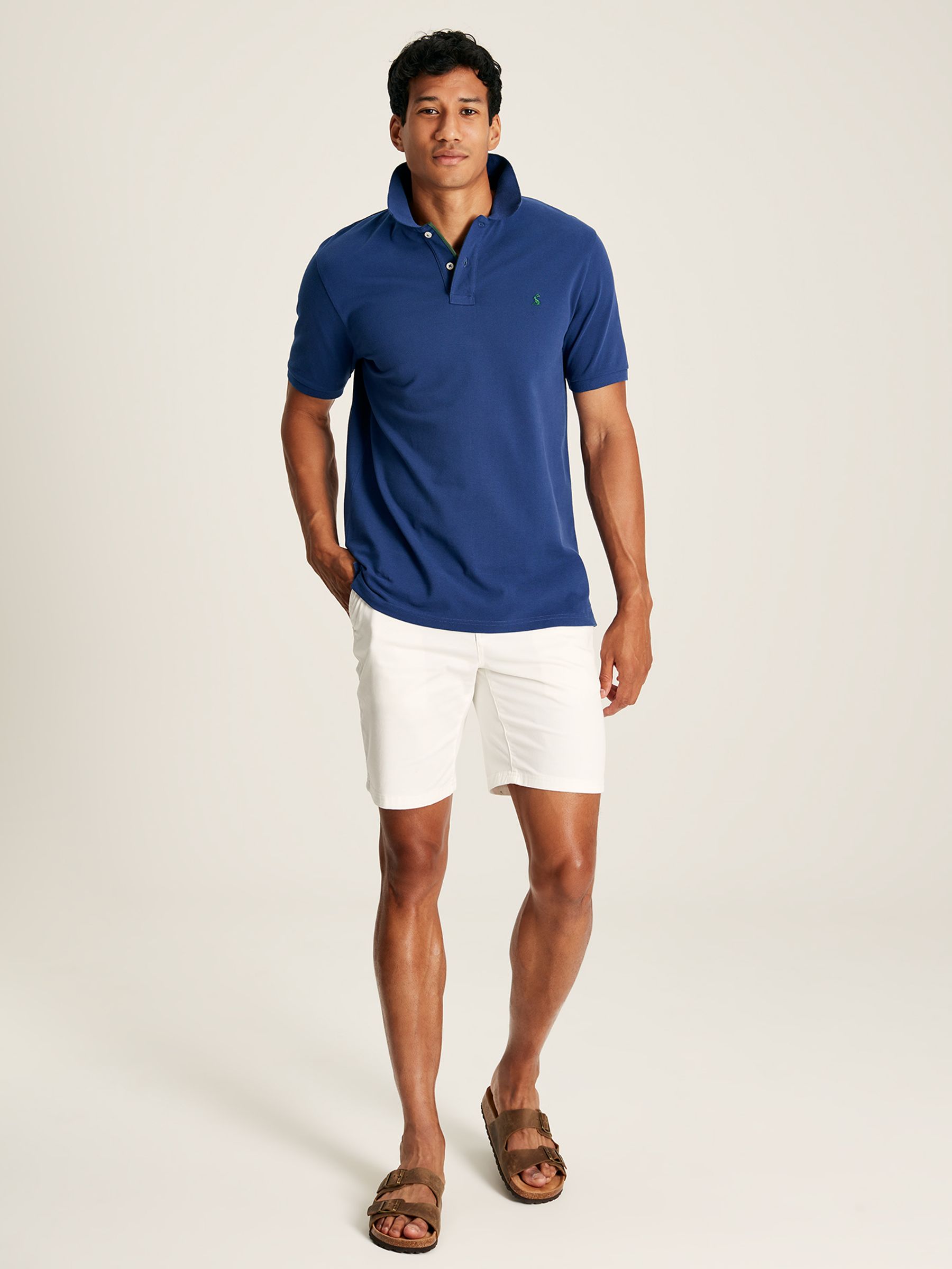Woody Blue Cotton Polo Shirt - Image 8 of 11