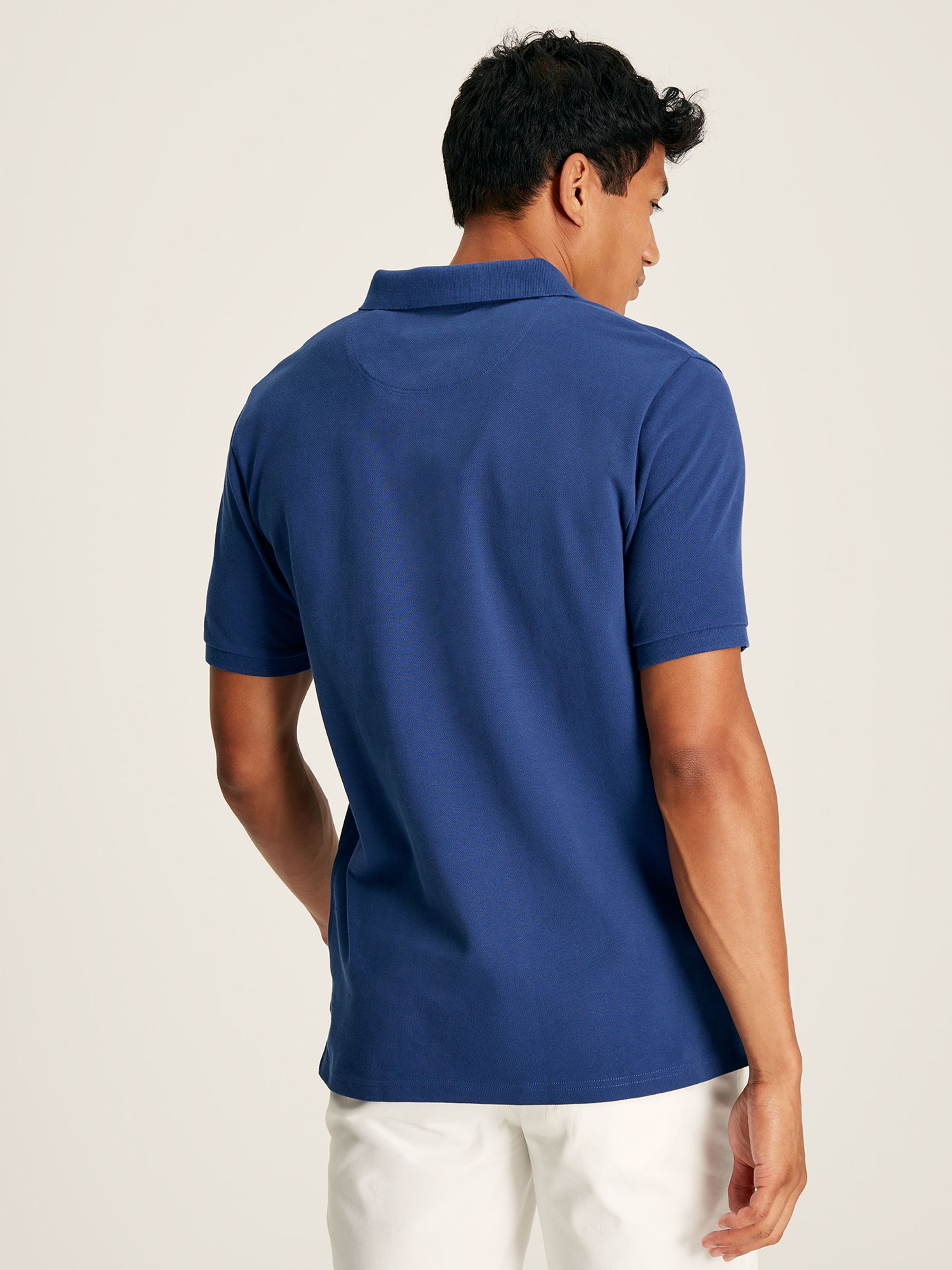 Woody Blue Cotton Polo Shirt - Image 9 of 11