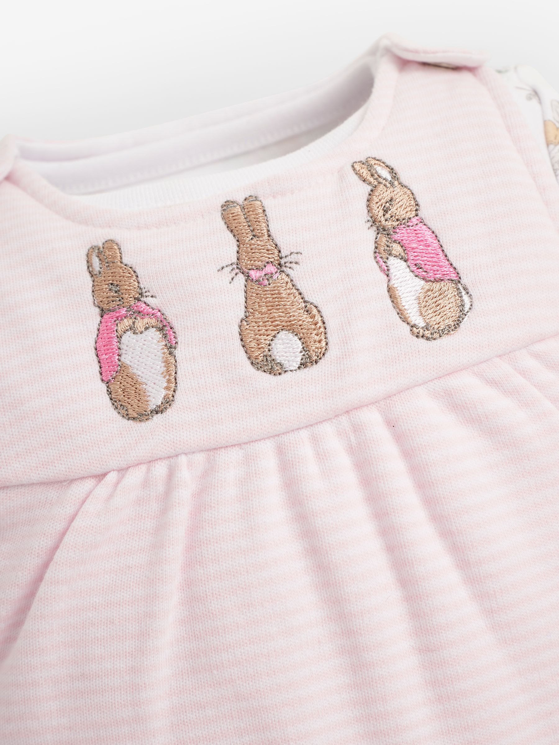 2-Piece Flopsy Bunny Dungaree Set in Pink - Image 5 of 5