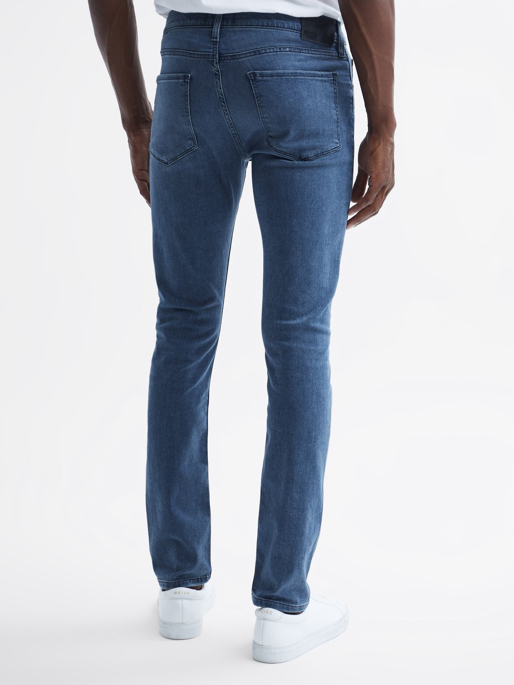 Paige High Stretch Super Skinny Jeans in Richard - Image 5 of 6