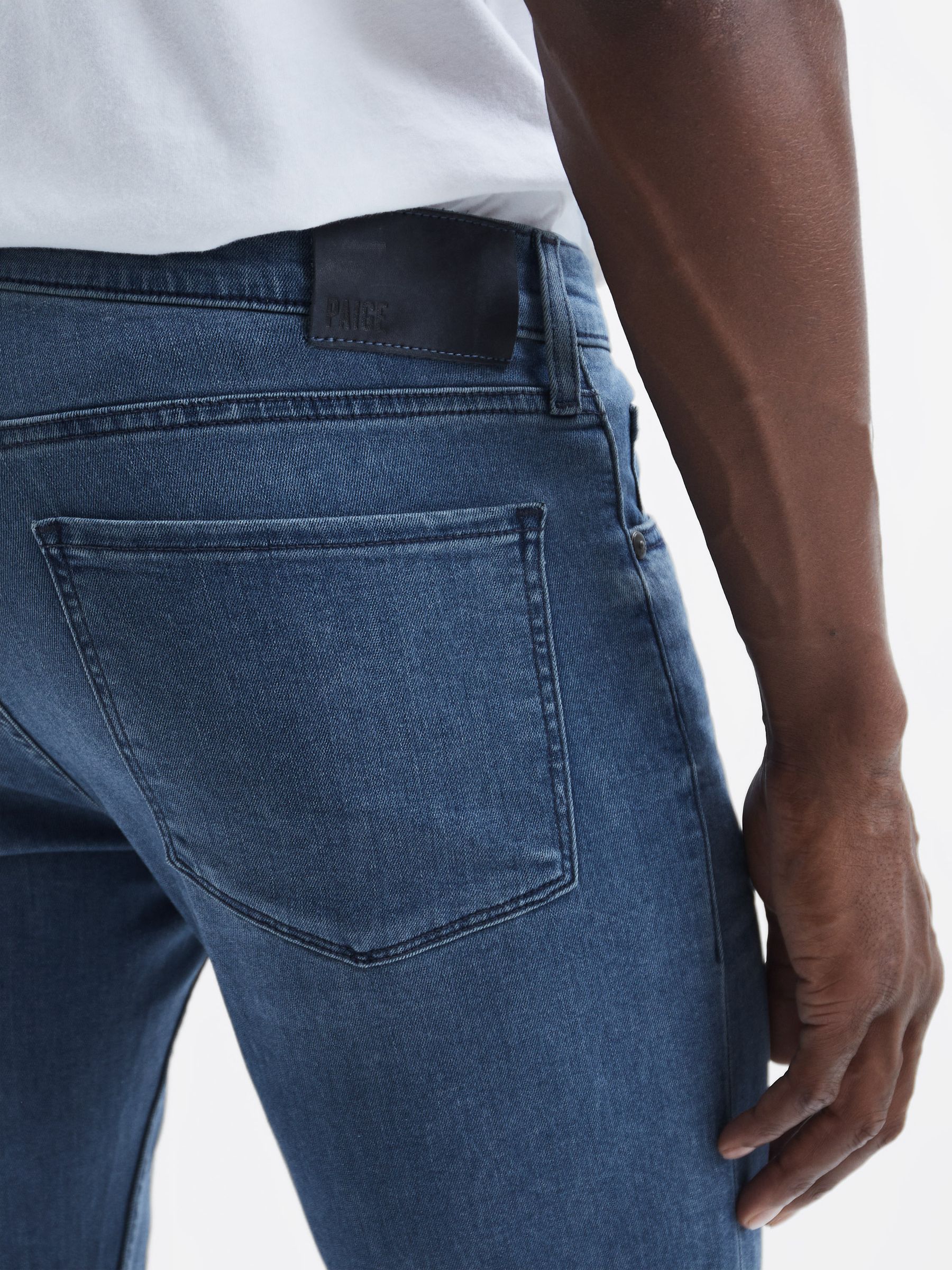 Paige High Stretch Super Skinny Jeans in Richard - Image 6 of 6