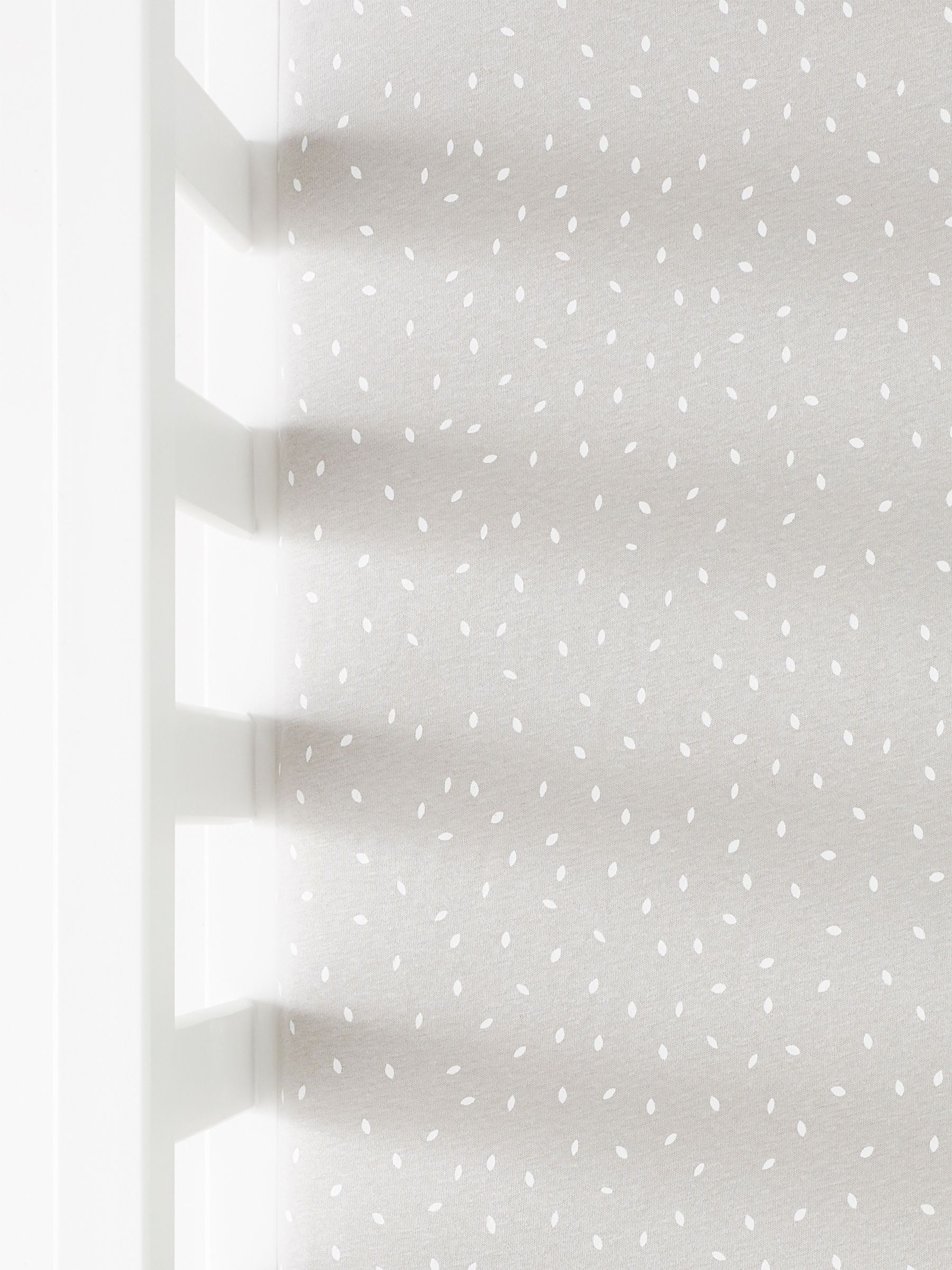 The Little Green Sheep Grey Rice Print Fitted Sheet - Image 3 of 3
