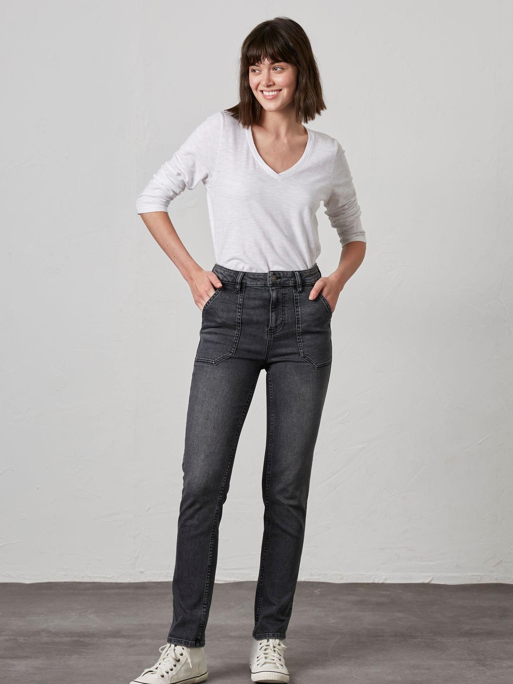 Grey Sway Cargo Slim Jeans - Image 1 of 3 Grey Sway Cargo Slim Jeans - Image 1 of 3