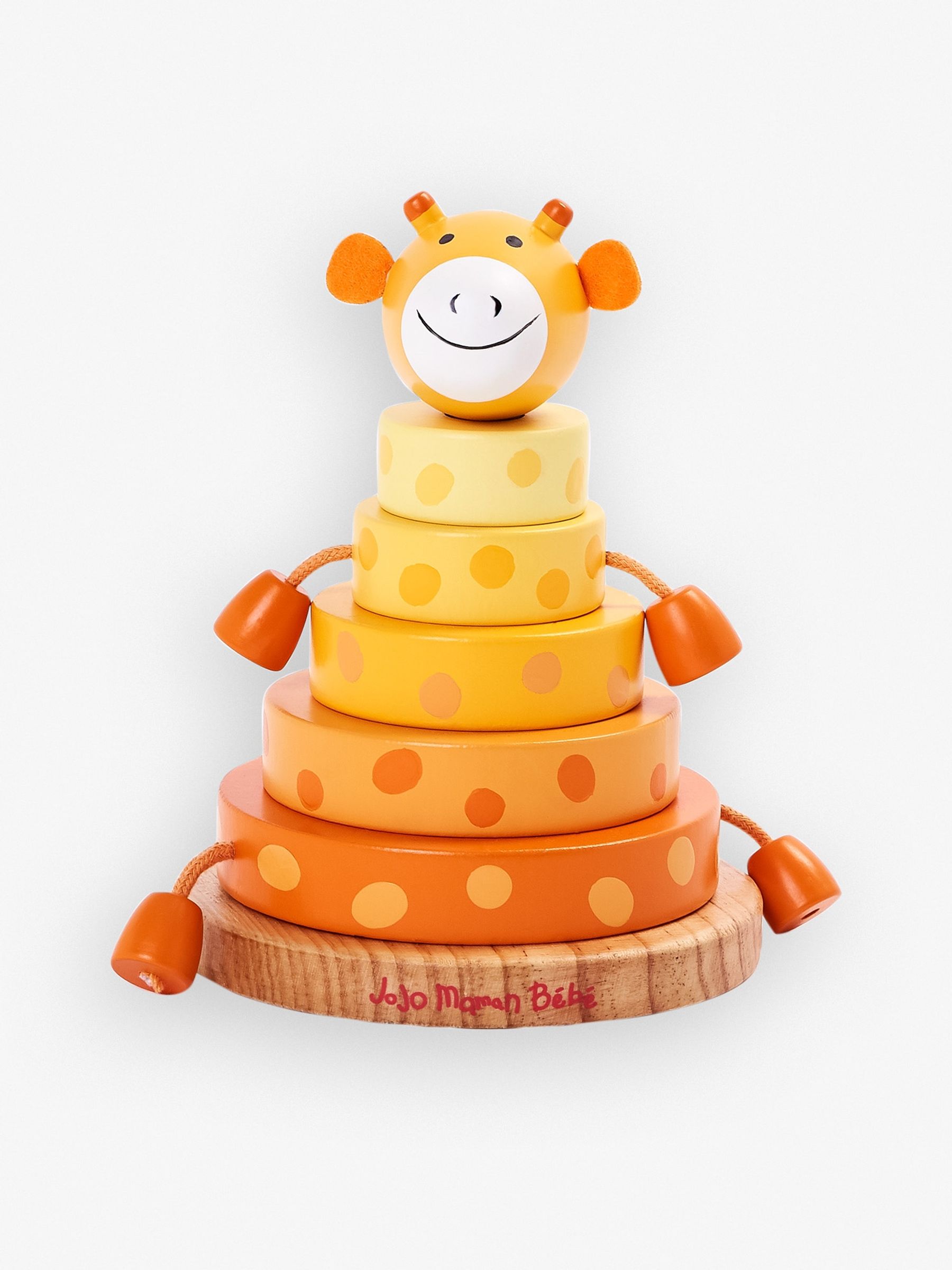 Orange Giraffe Wooden Stacker - Image 2 of 5