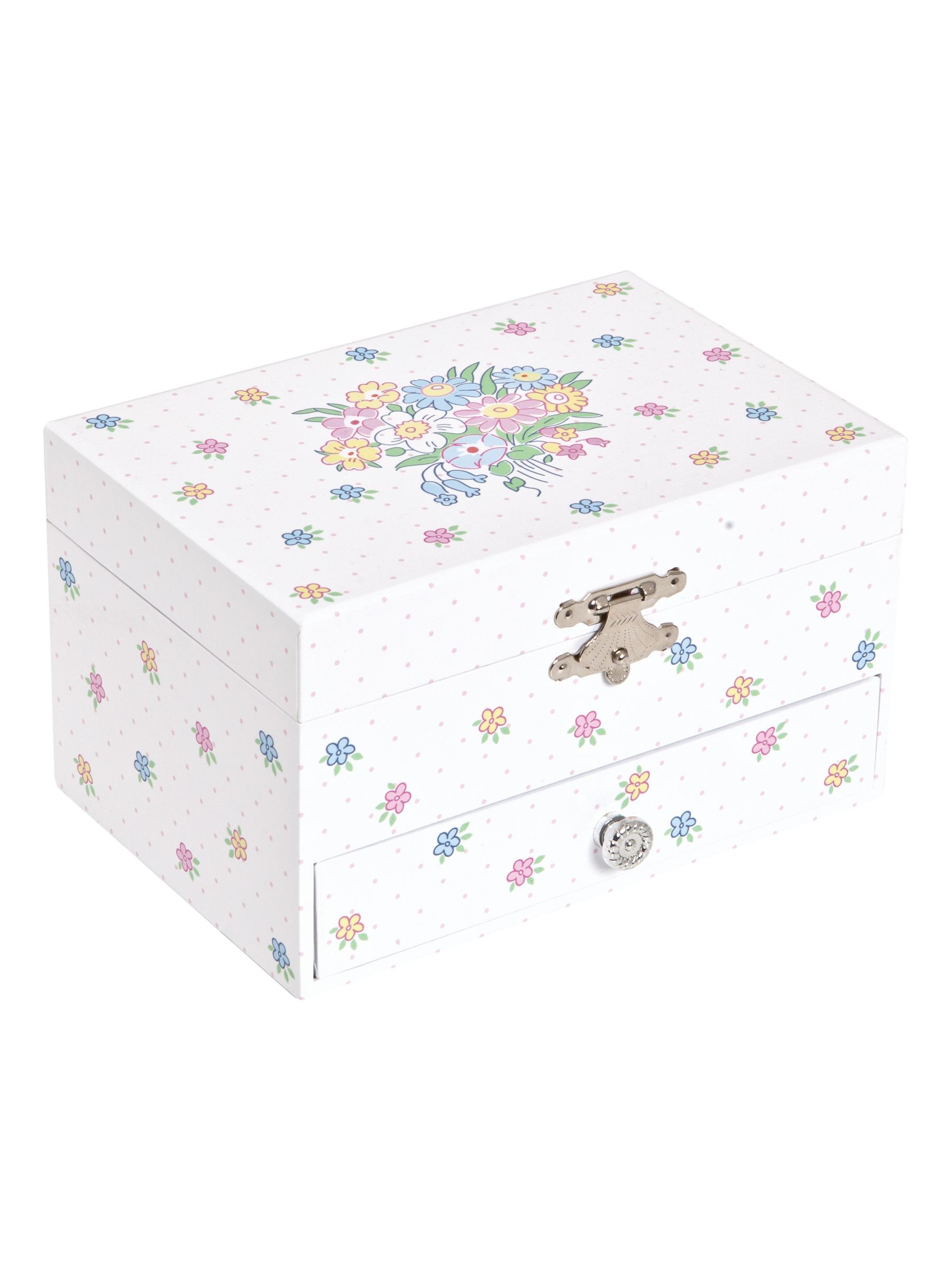 Pretty Floral Musical Jewellery Box - Image 4 of 5