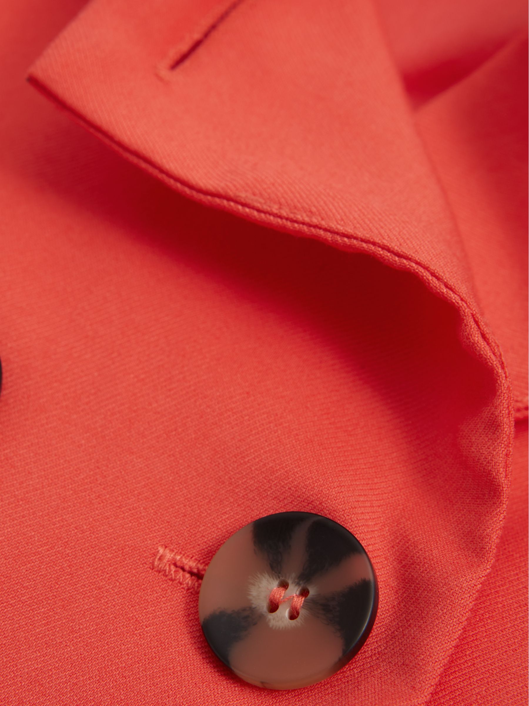 Junior Sleeveless Button Detail Dress in Coral - Image 7 of 7