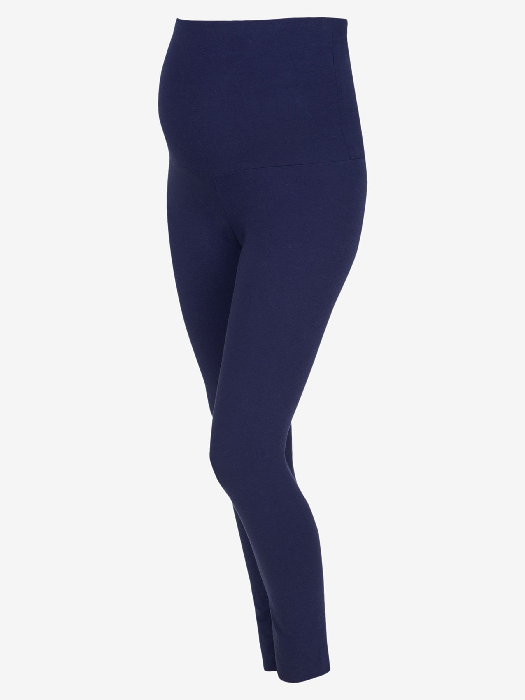 Navy Blue Cotton Rich Maternity Leggings - Image 5 of 5