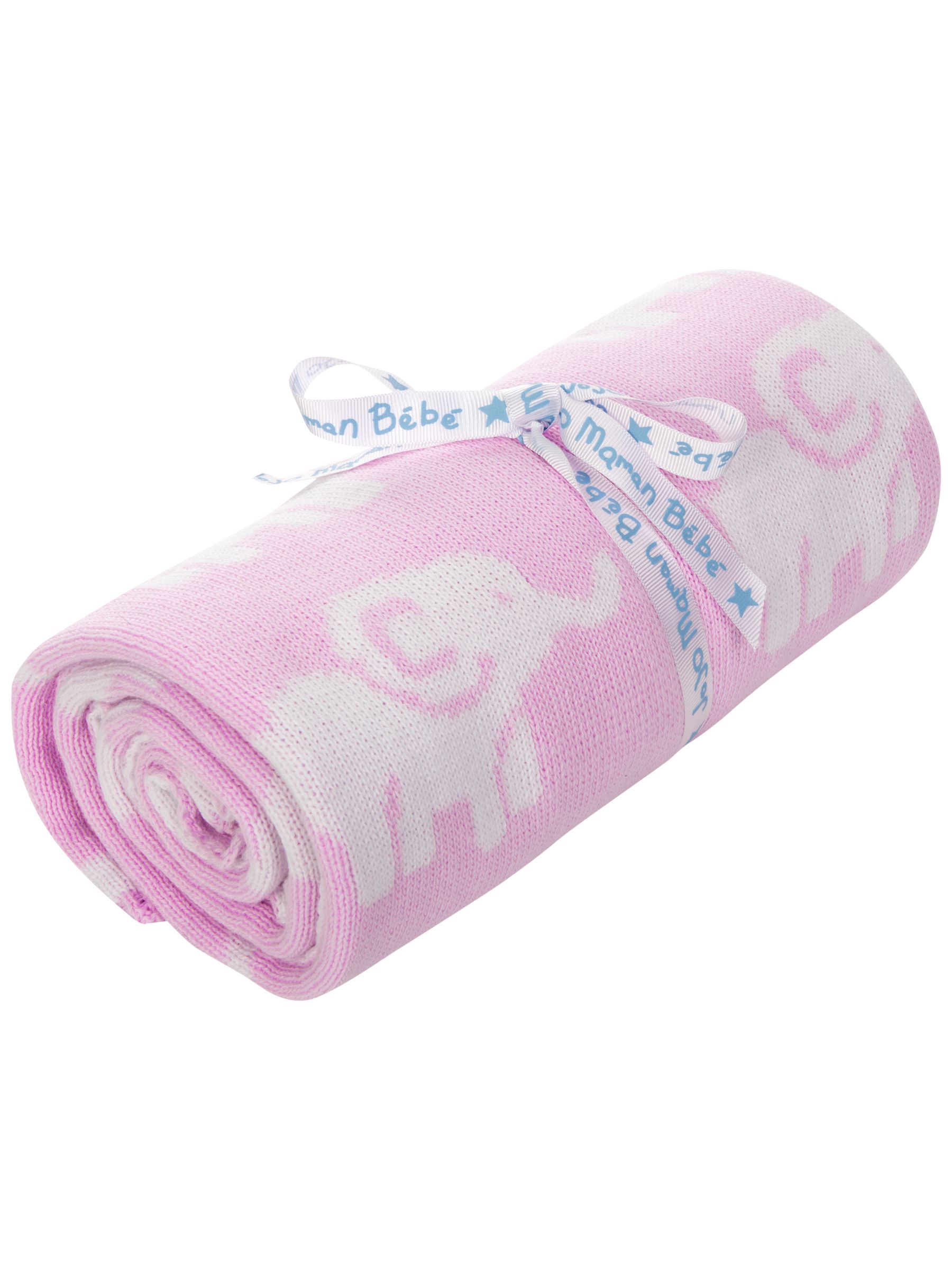 Pink Elephant Knitted Shawl - Image 1 of 2