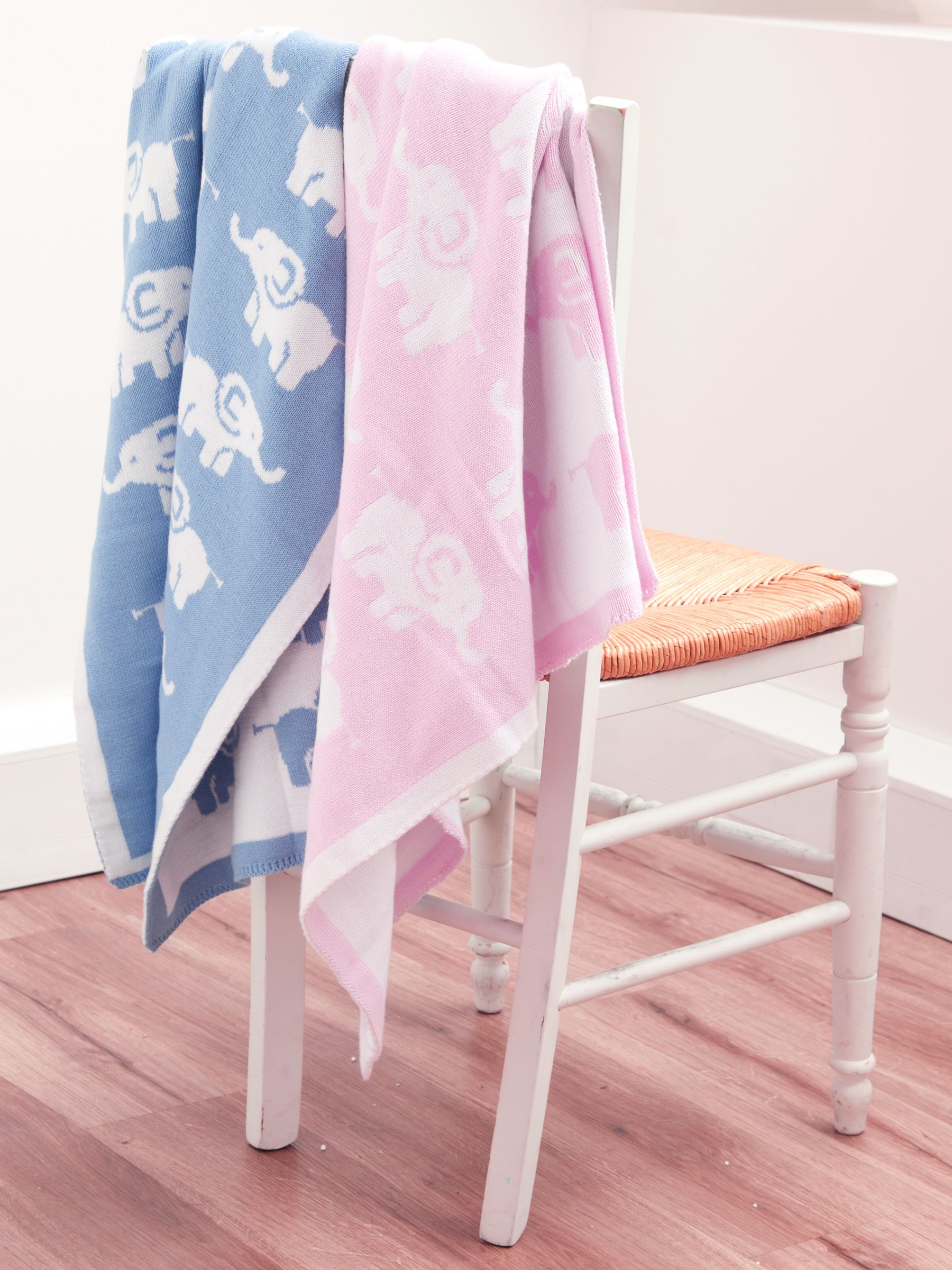 Pink Elephant Knitted Shawl - Image 2 of 2