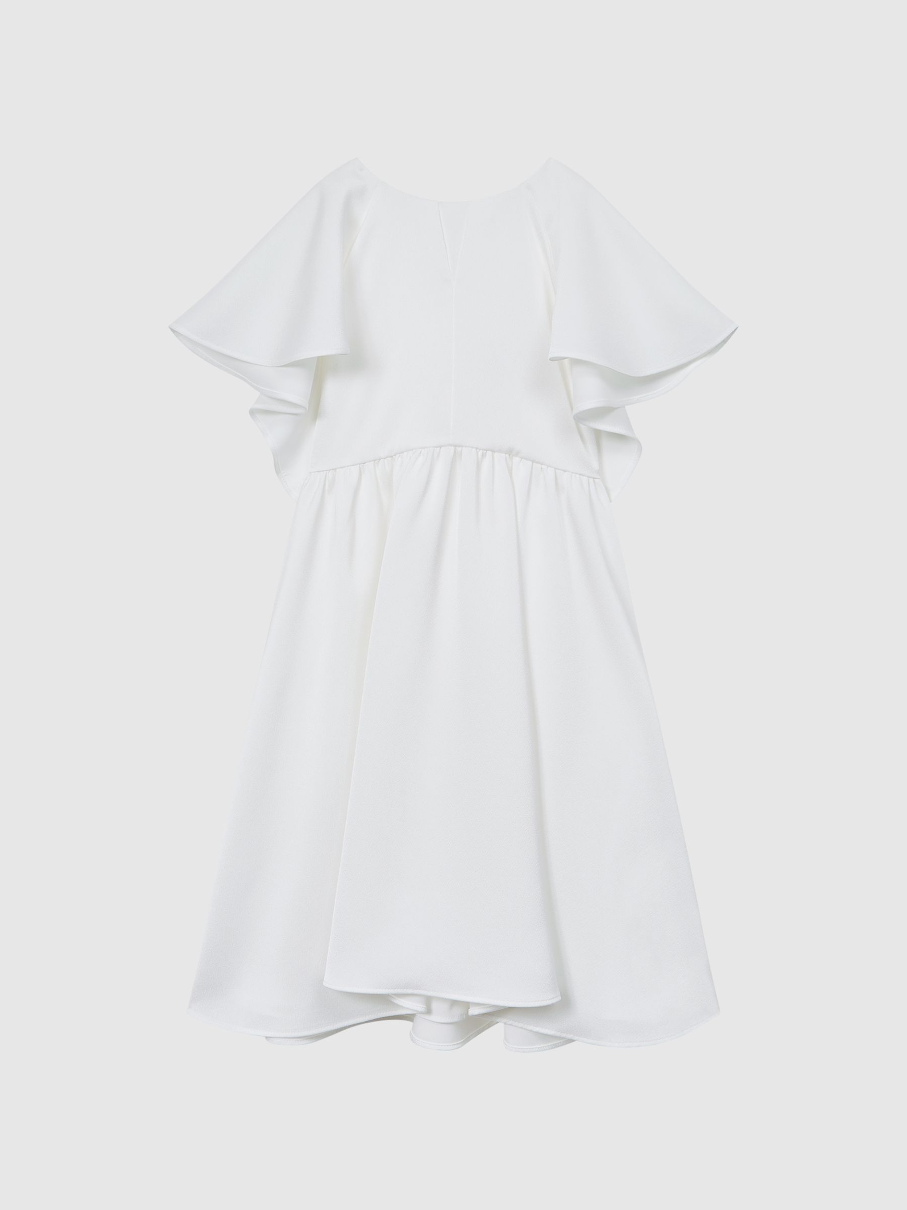 4-9 yrs Satin Midi Dress in Ivory - Image 2 of 6