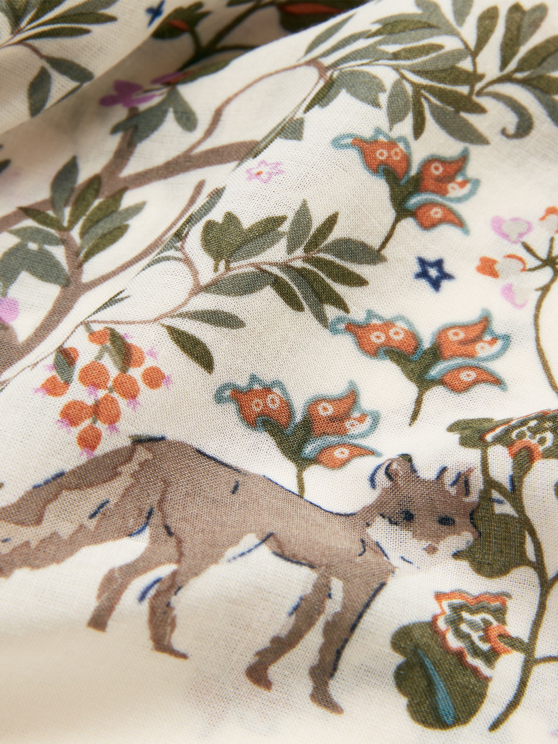 Middleton Cream Printed Square Scarf - Image 3 of 7