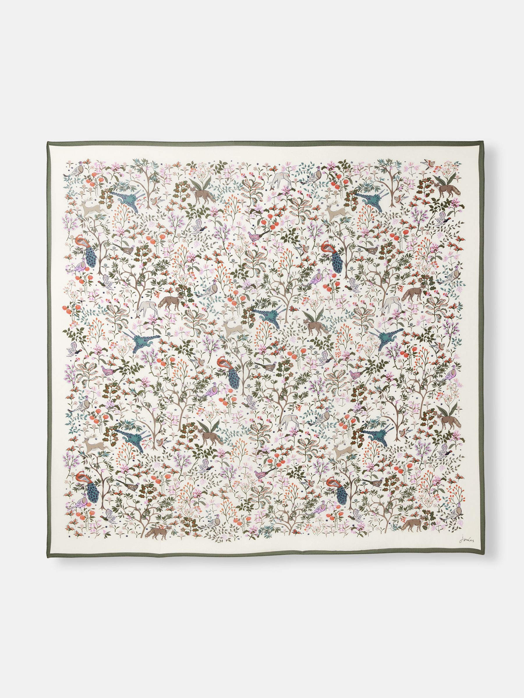 Middleton Cream Printed Square Scarf - Image 5 of 7