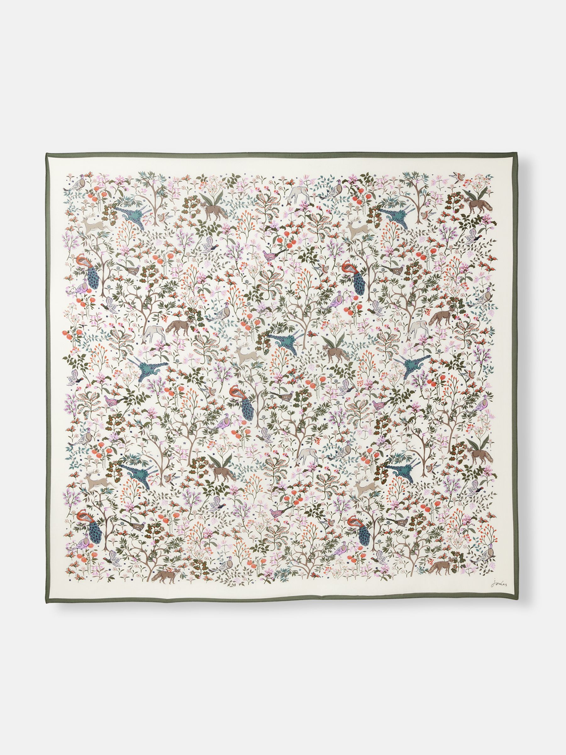Middleton Cream Printed Square Scarf - Image 6 of 7