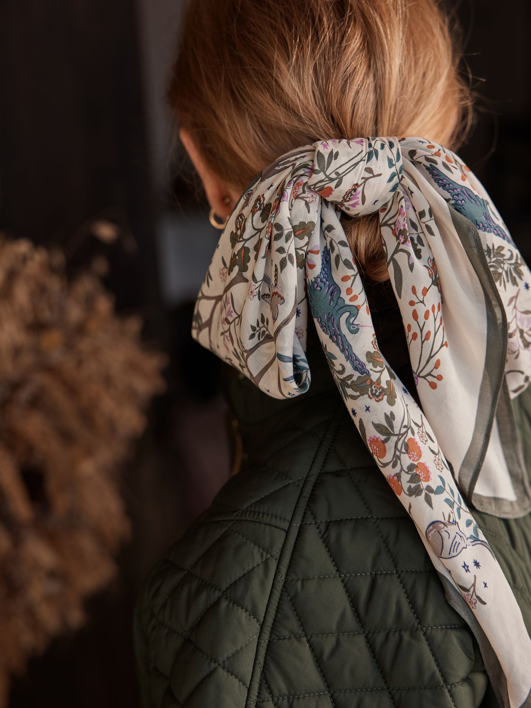 Middleton Cream Printed Square Scarf - Image 7 of 7