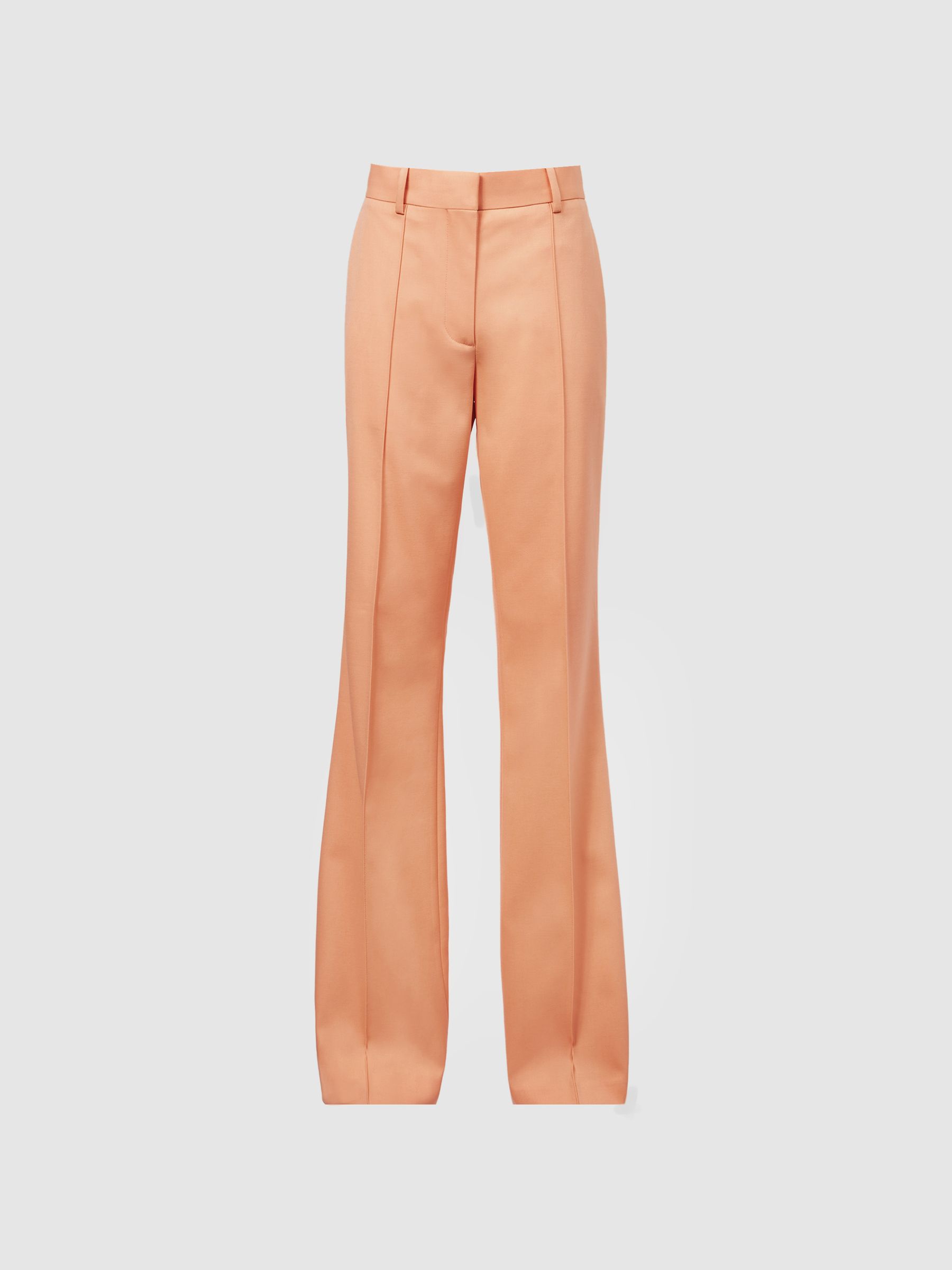 Wide Leg Tailored Trousers in Orange - Image 2 of 7