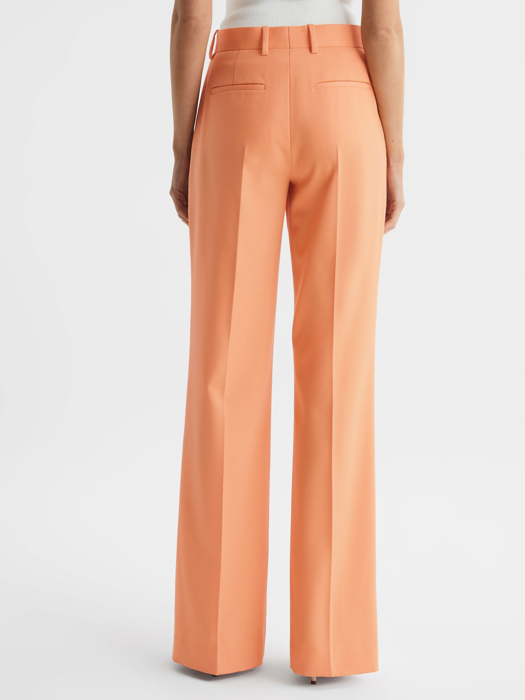 Wide Leg Tailored Trousers in Orange - Image 5 of 7