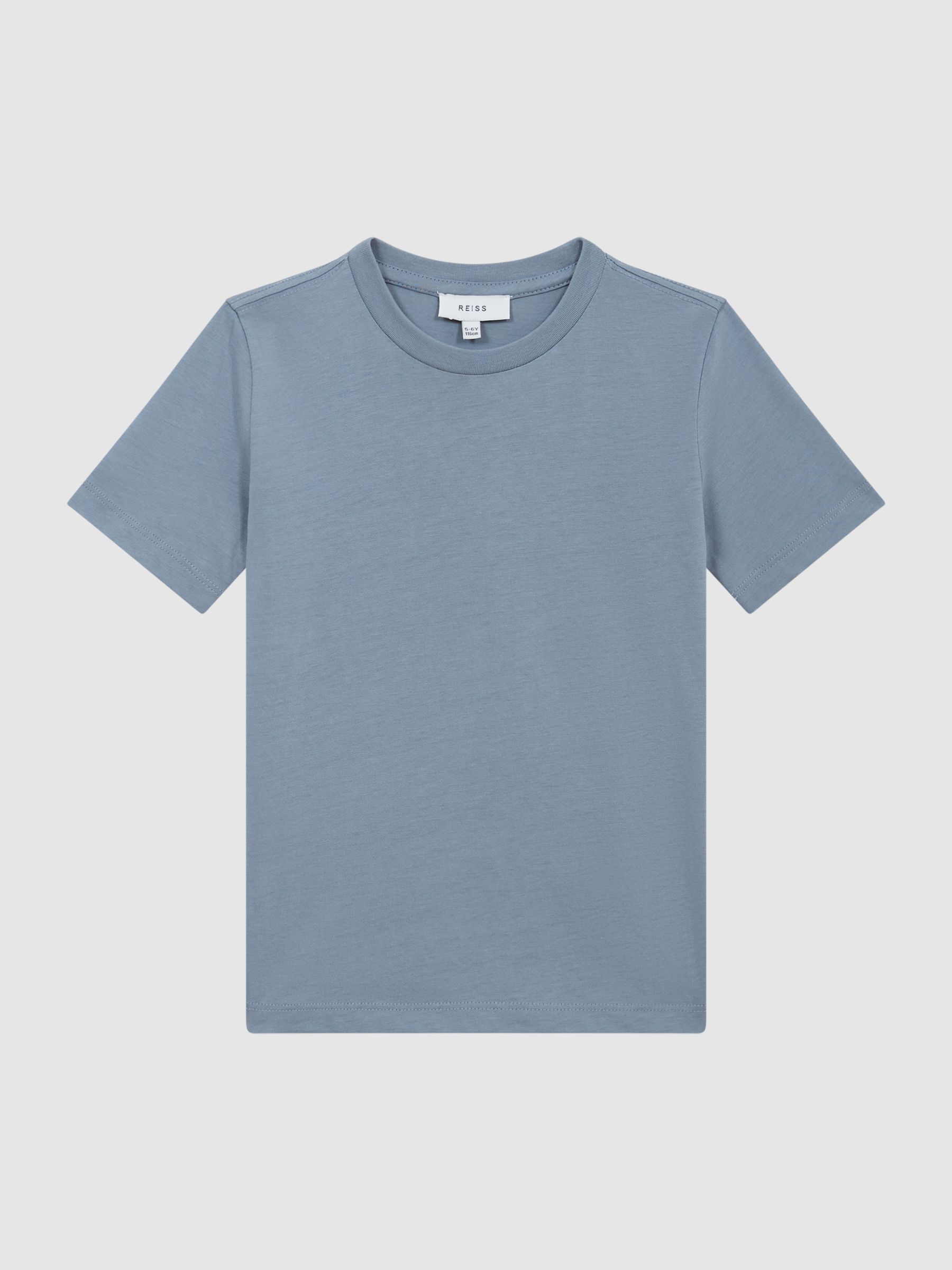 3-9 yrs Crew Neck T-Shirt in Ashley Blue - Image 2 of 6