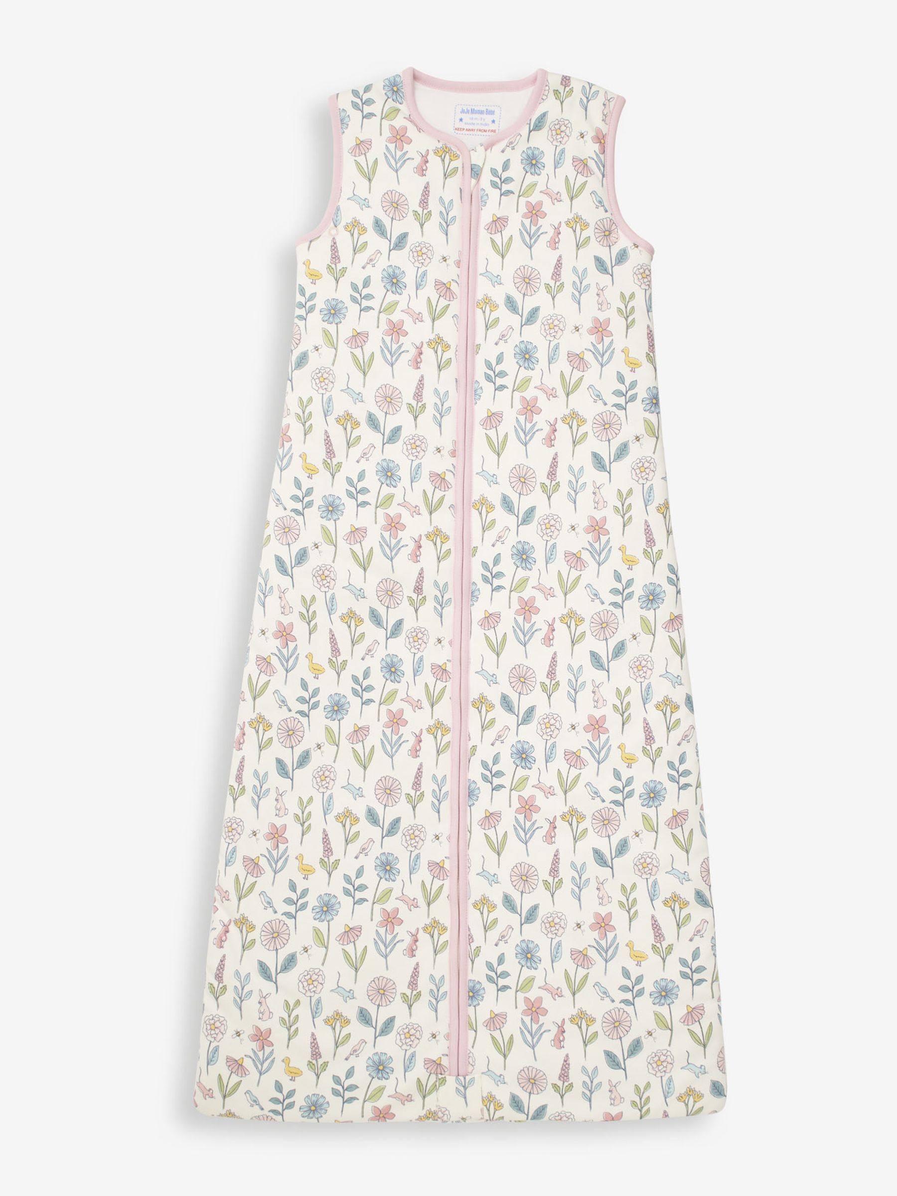 Cream Meadow 2.5 Tog Toddler Sleeping Bag - Image 1 of 4