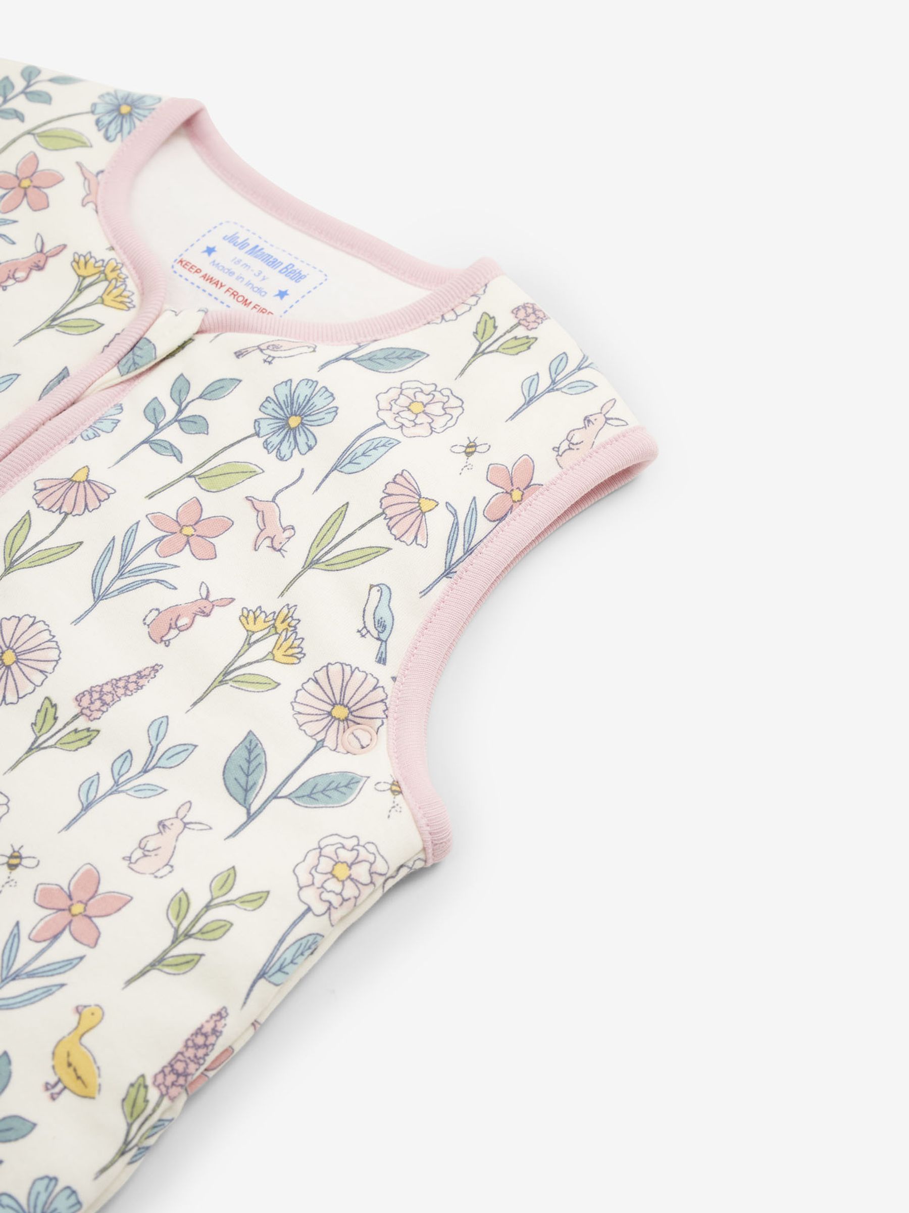 Cream Meadow 2.5 Tog Toddler Sleeping Bag - Image 2 of 4