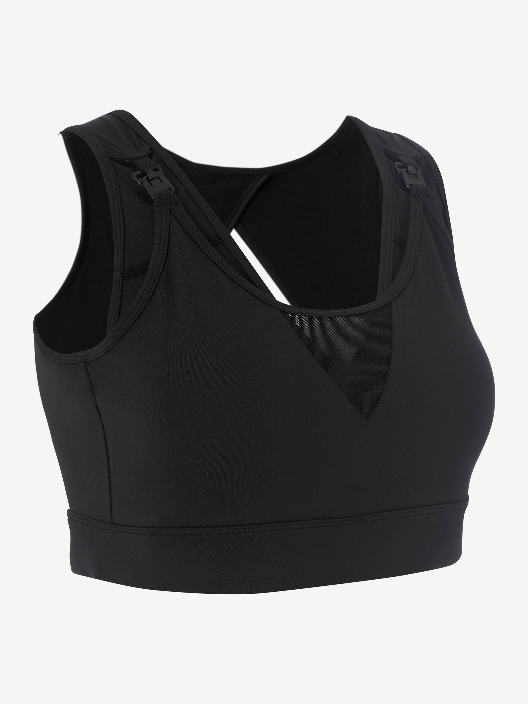 Mid-Impact Maternity & Nursing Sports Bra in Black - Image 6 of 6