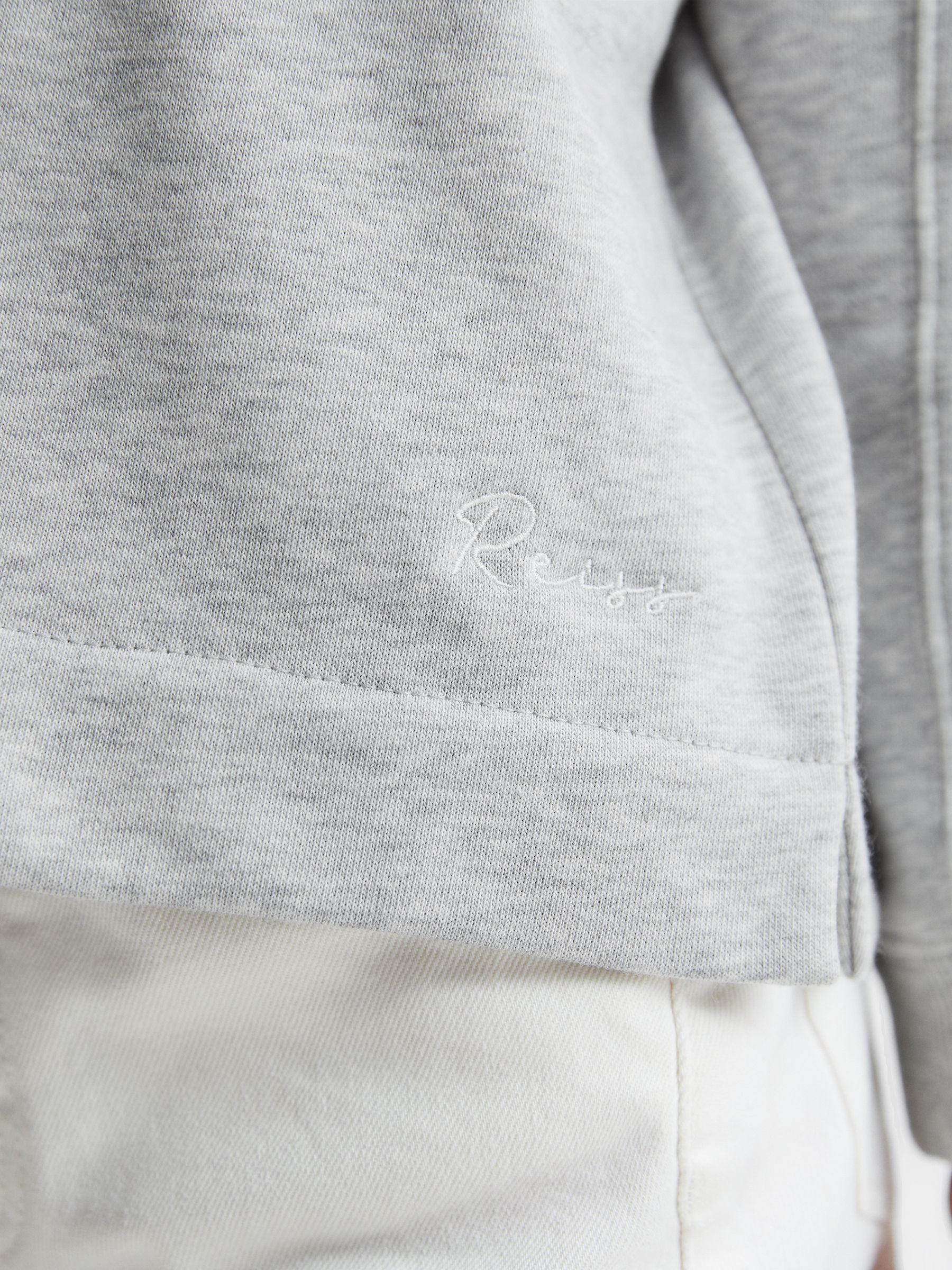 Senior Diamante Collar Sweater in Grey Marl - Image 4 of 7