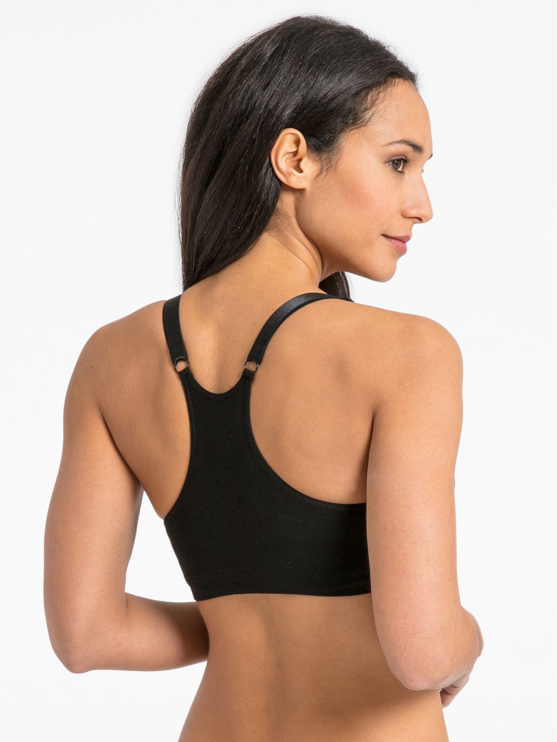 Black Cotton Rich Seamless Maternity & Nursing Bra - Image 2 of 3