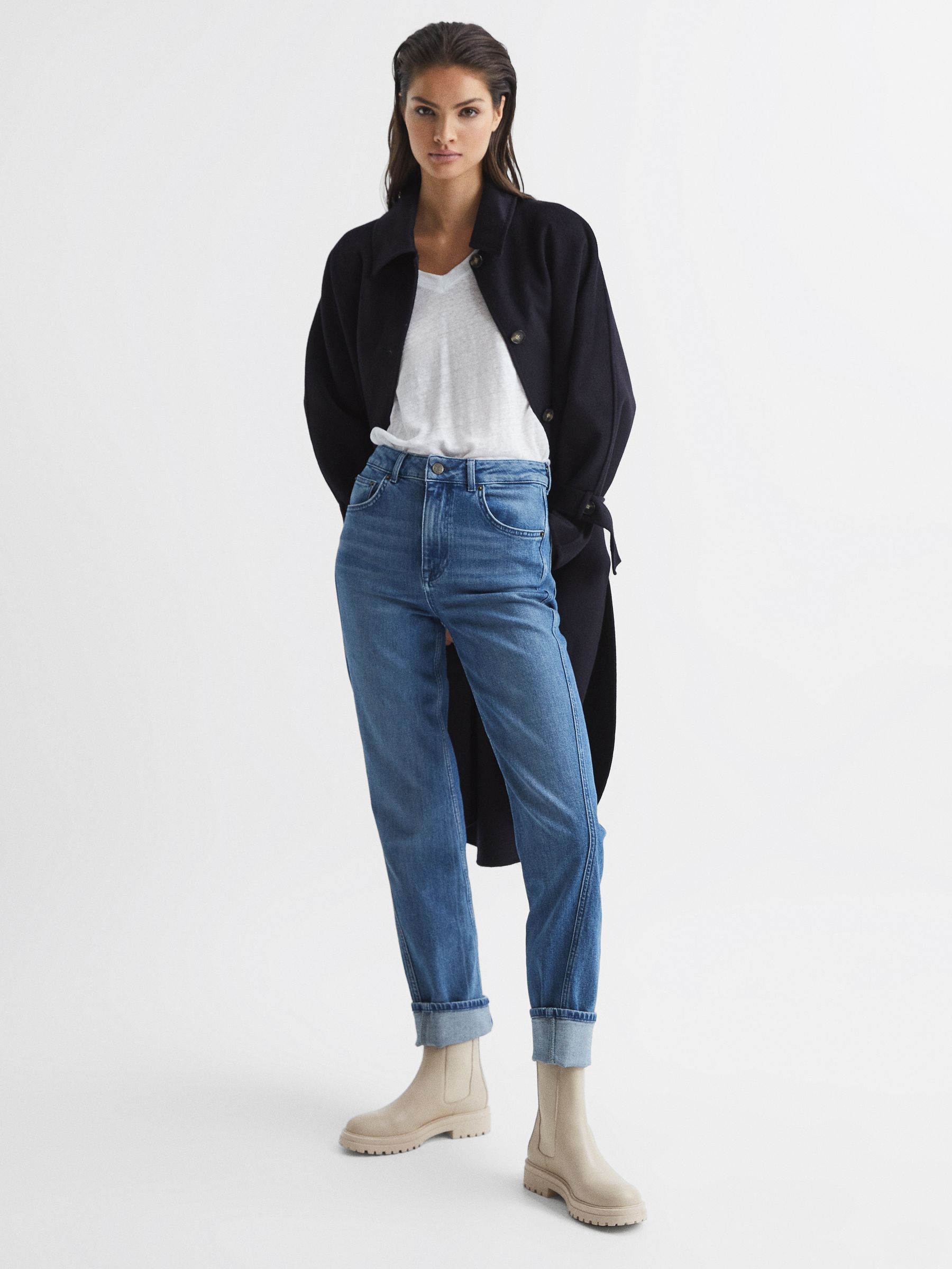 Leather Pull On Chelsea Boots in Soft Camel - Image 2 of 6 Leather Pull On Chelsea Boots in Soft Camel - Image 2 of 6