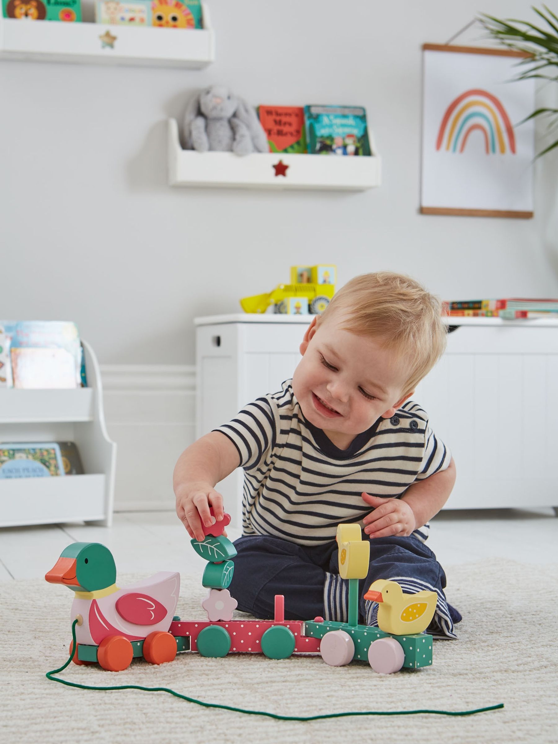 Pull Along Stacking Duck Toy - Image 2 of 2