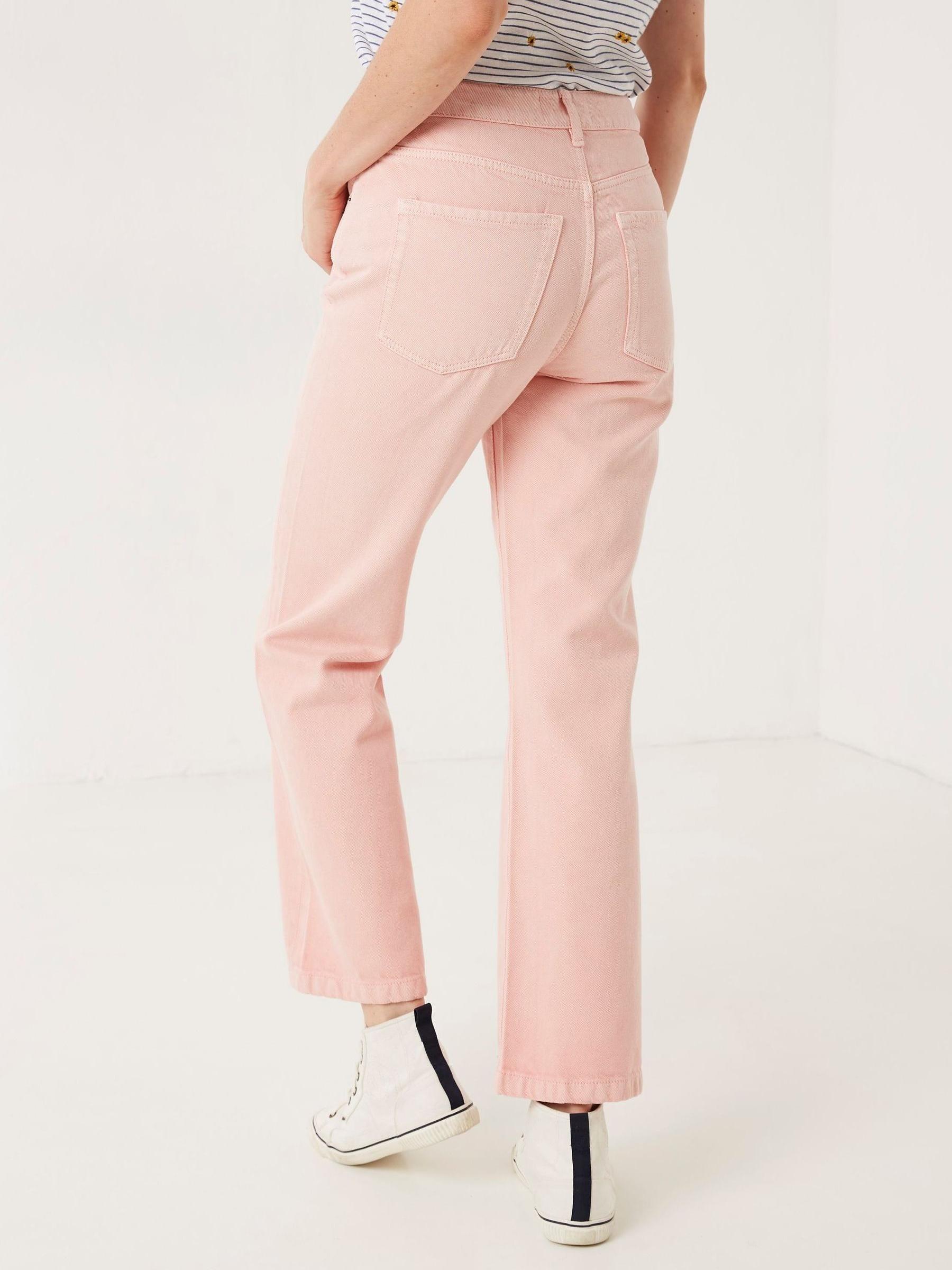 Pink Ellen Coloured Wide Leg Jeans - Image 2 of 4 Pink Ellen Coloured Wide Leg Jeans - Image 2 of 4