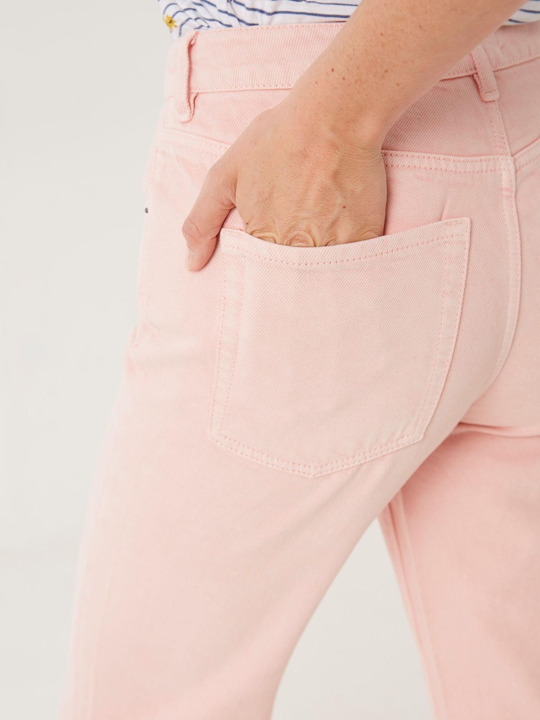 Pink Ellen Coloured Wide Leg Jeans - Image 3 of 4