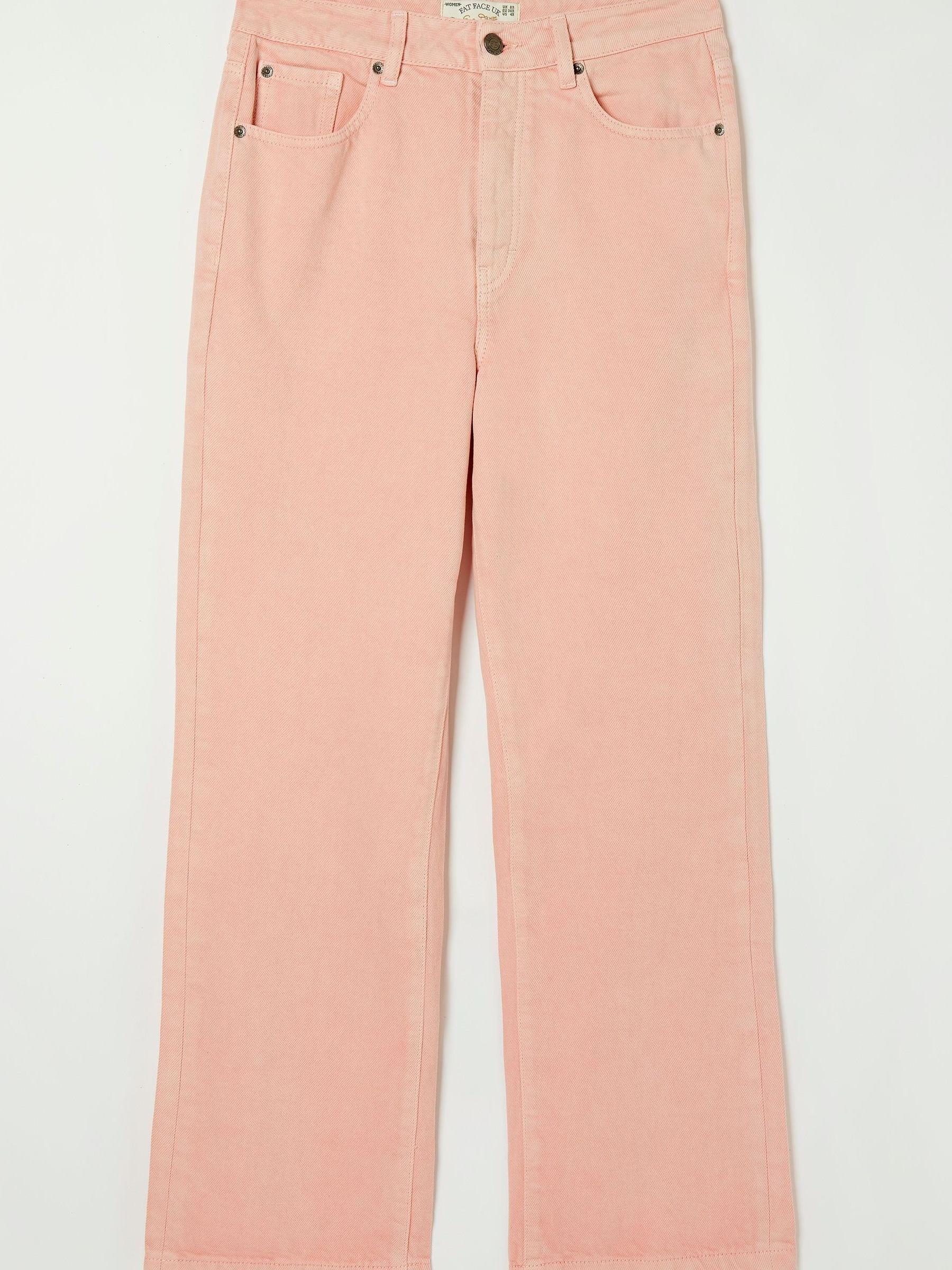 Pink Ellen Coloured Wide Leg Jeans - Image 4 of 4