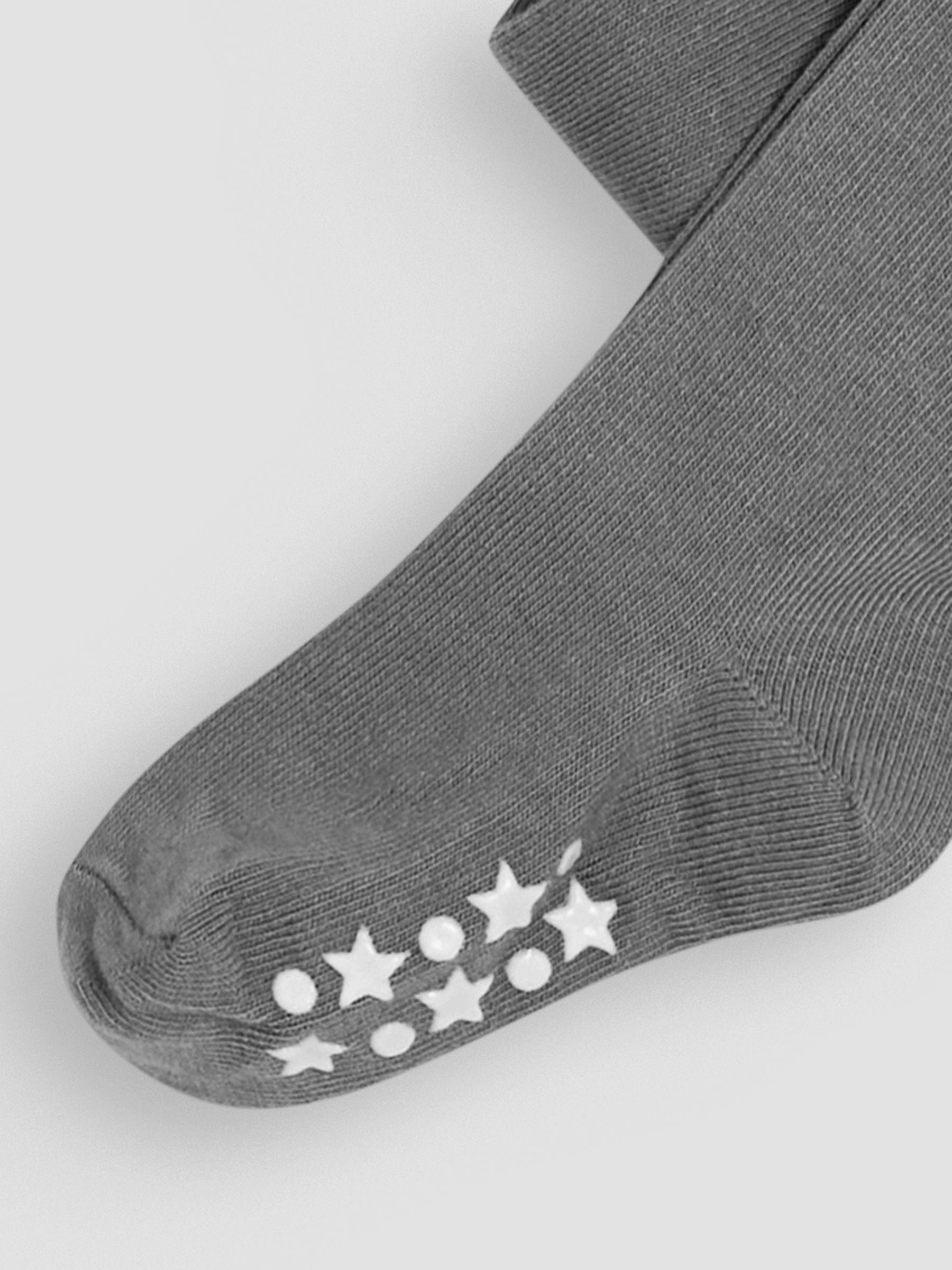Dark Grey Cotton Rich Plain Tights - Image 3 of 3