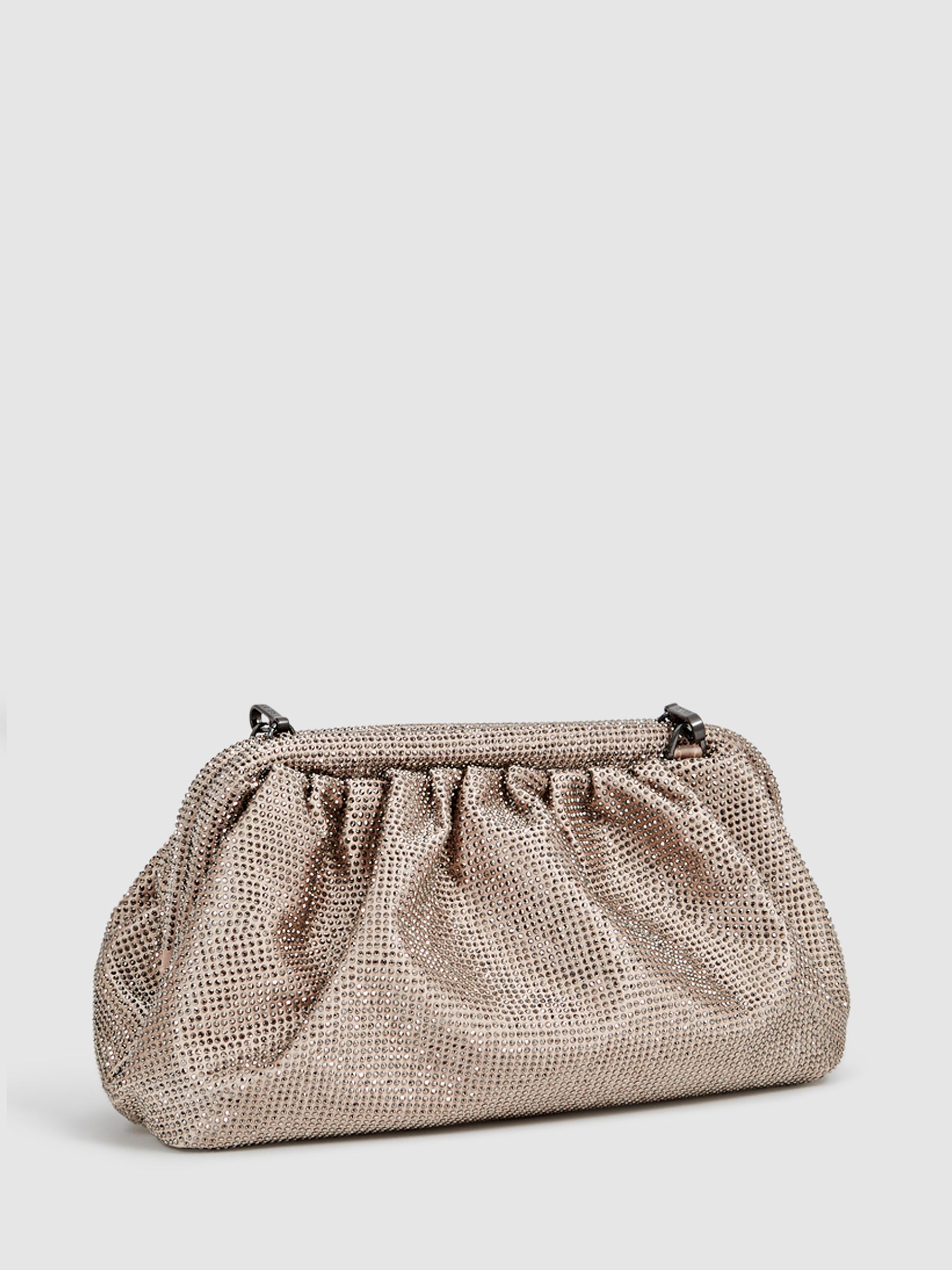 Hotfix Studded Shoulder Bag in Nude - Image 5 of 7