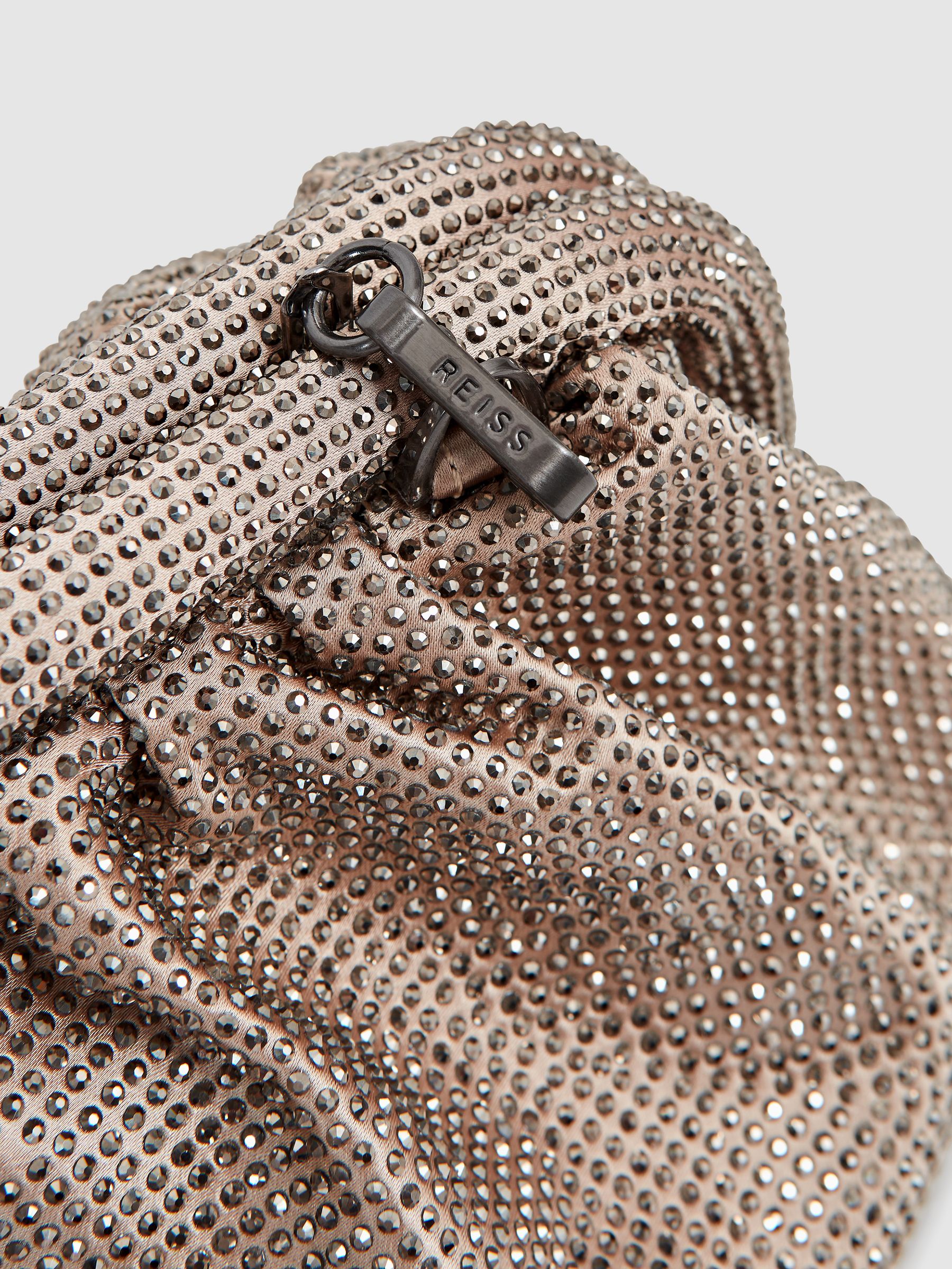 Hotfix Studded Shoulder Bag in Nude - Image 6 of 7