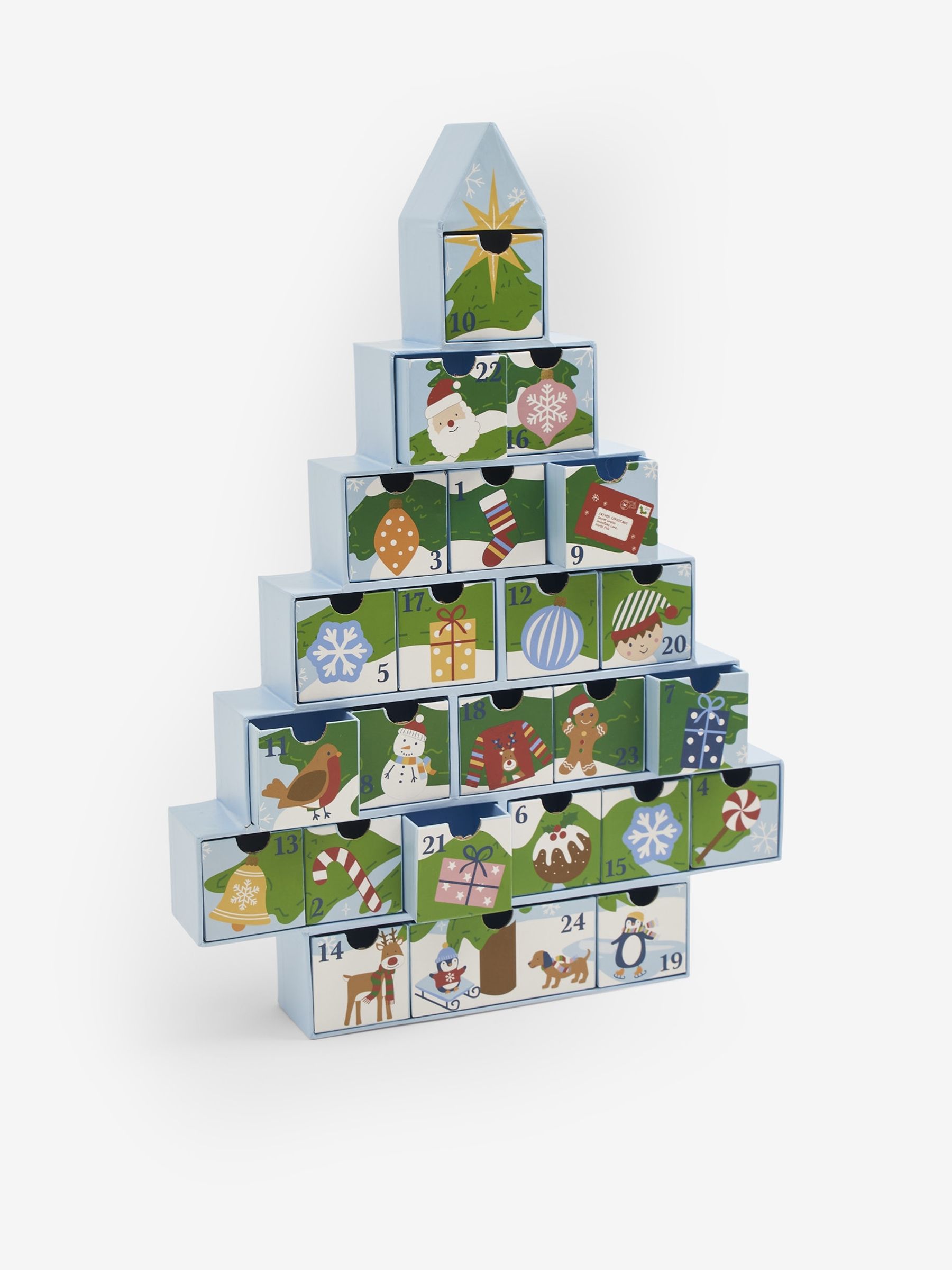 Christmas Tree Advent Calendar in Green - Image 1 of 4
