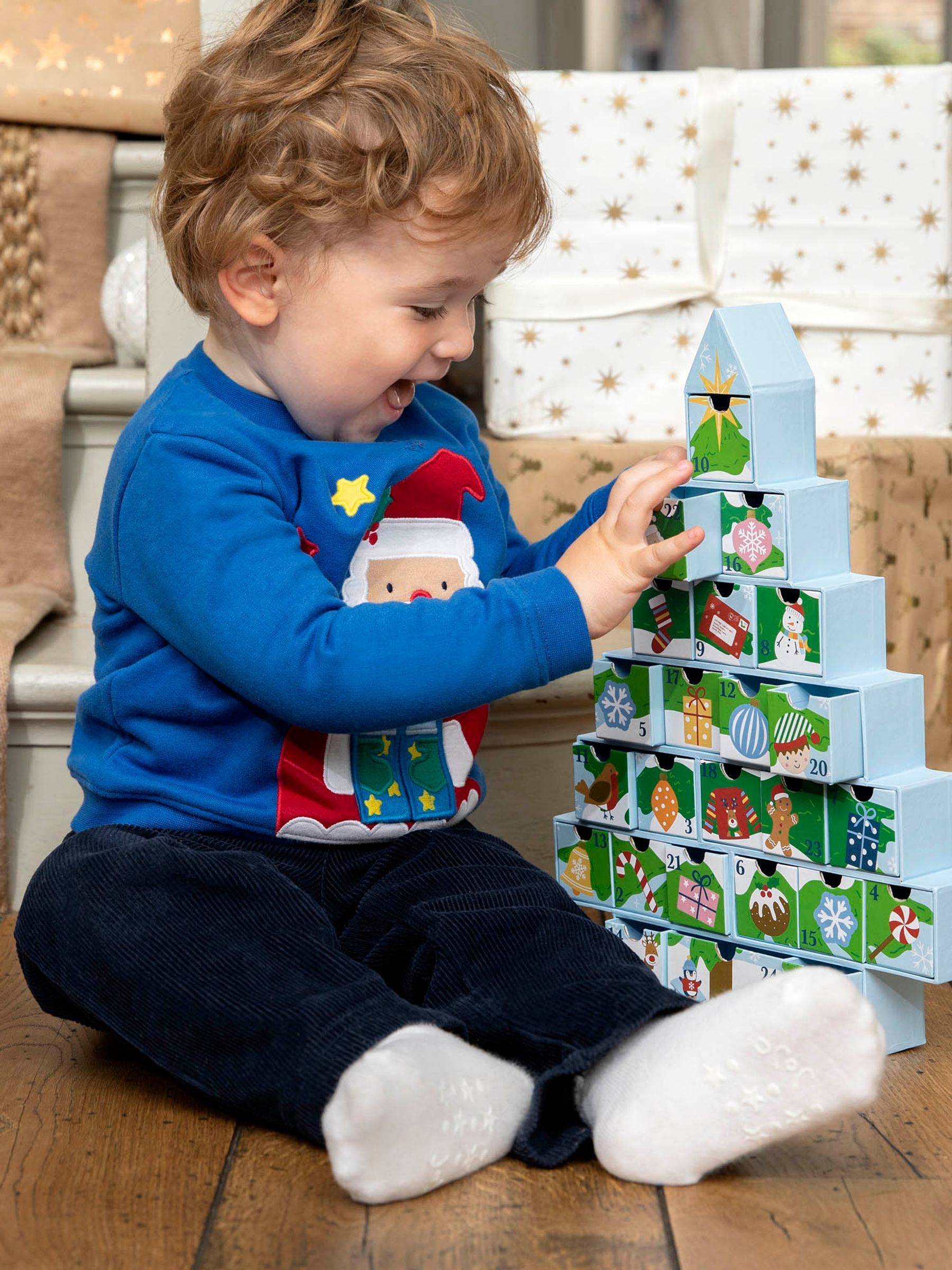 Christmas Tree Advent Calendar in Green - Image 3 of 4