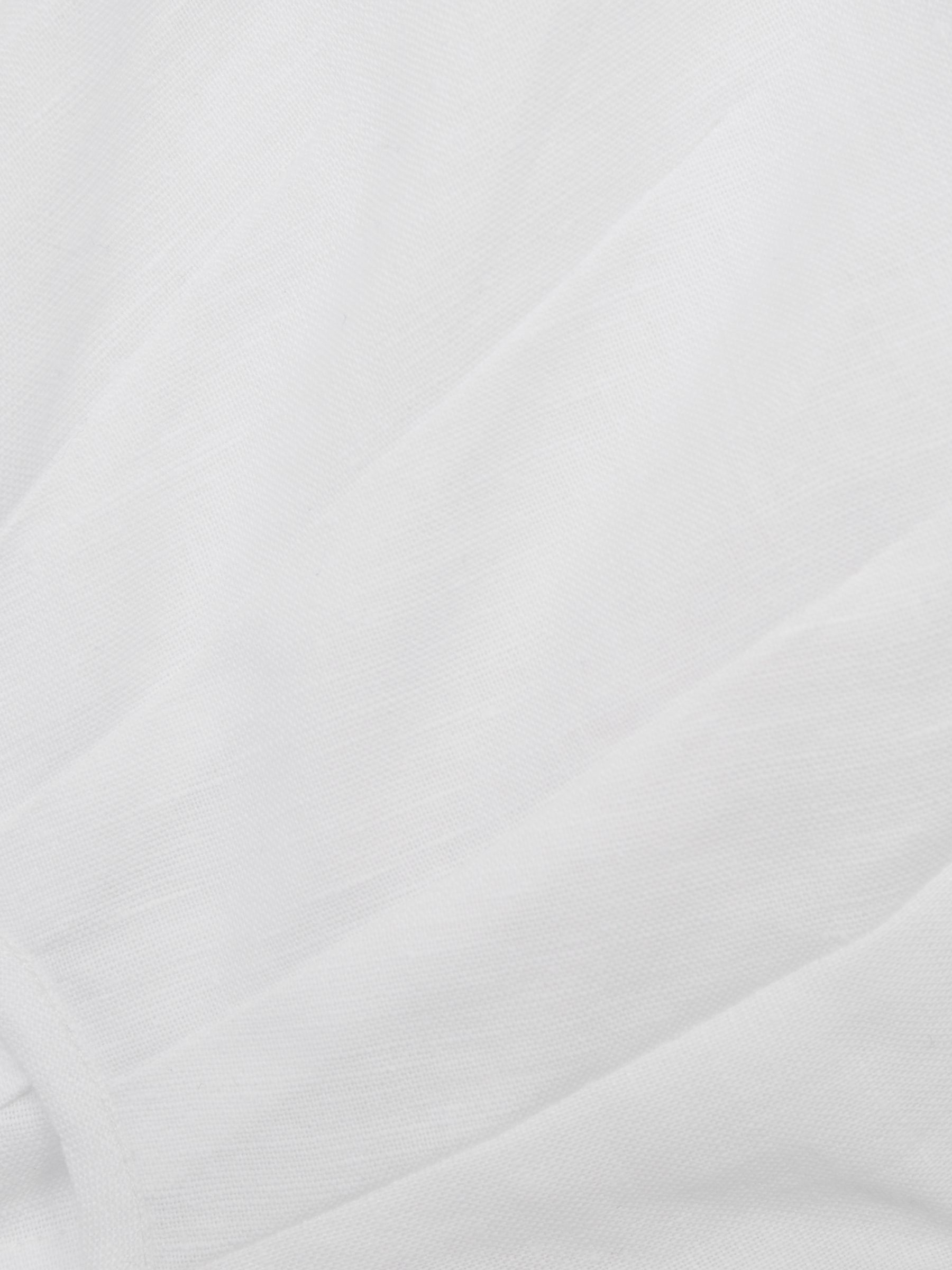 4-9 yrs Heart Print Linen Mini Dress in Ivory - Image 7 of 7