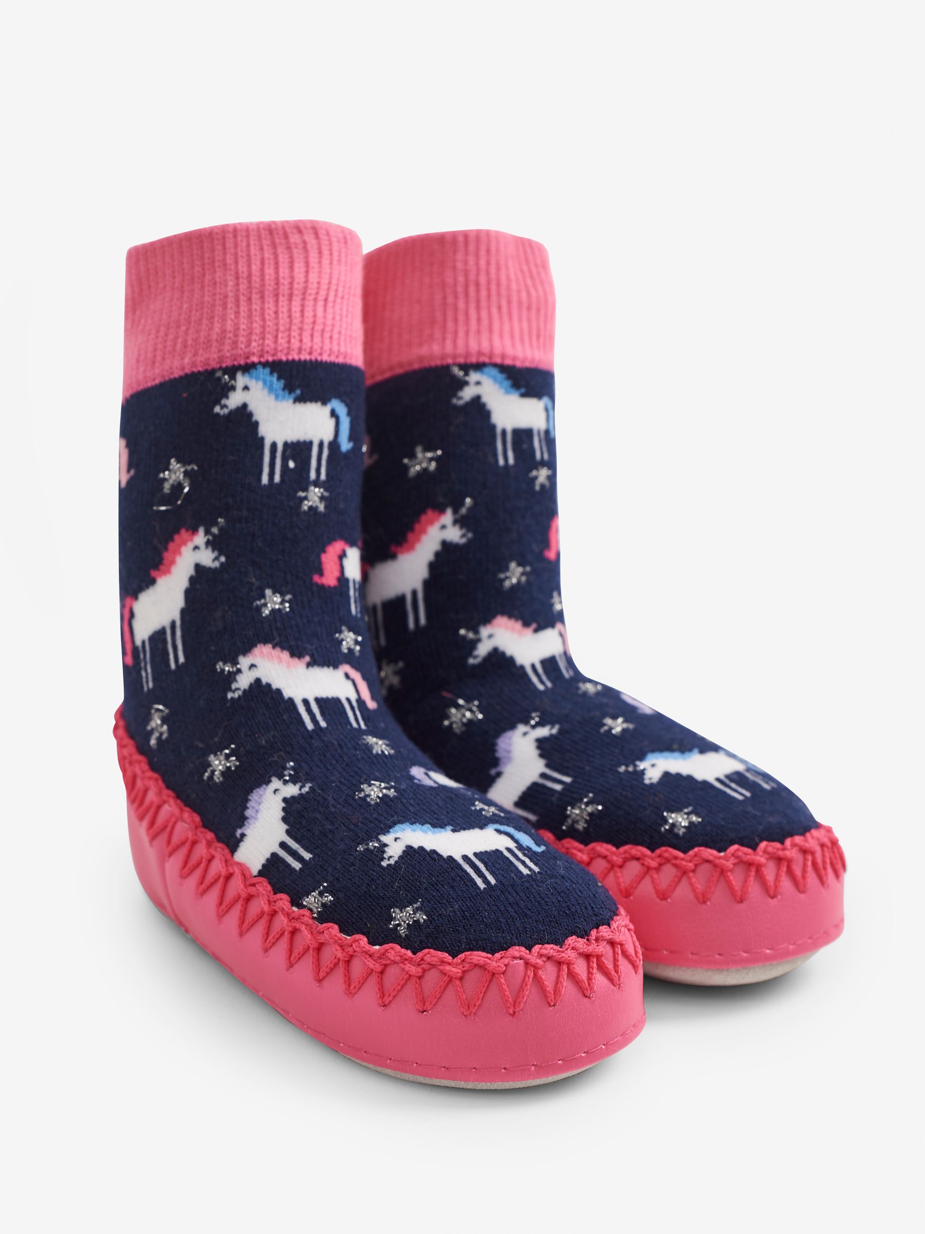 Moccasin Slipper Socks in Unicorn - Image 1 of 2