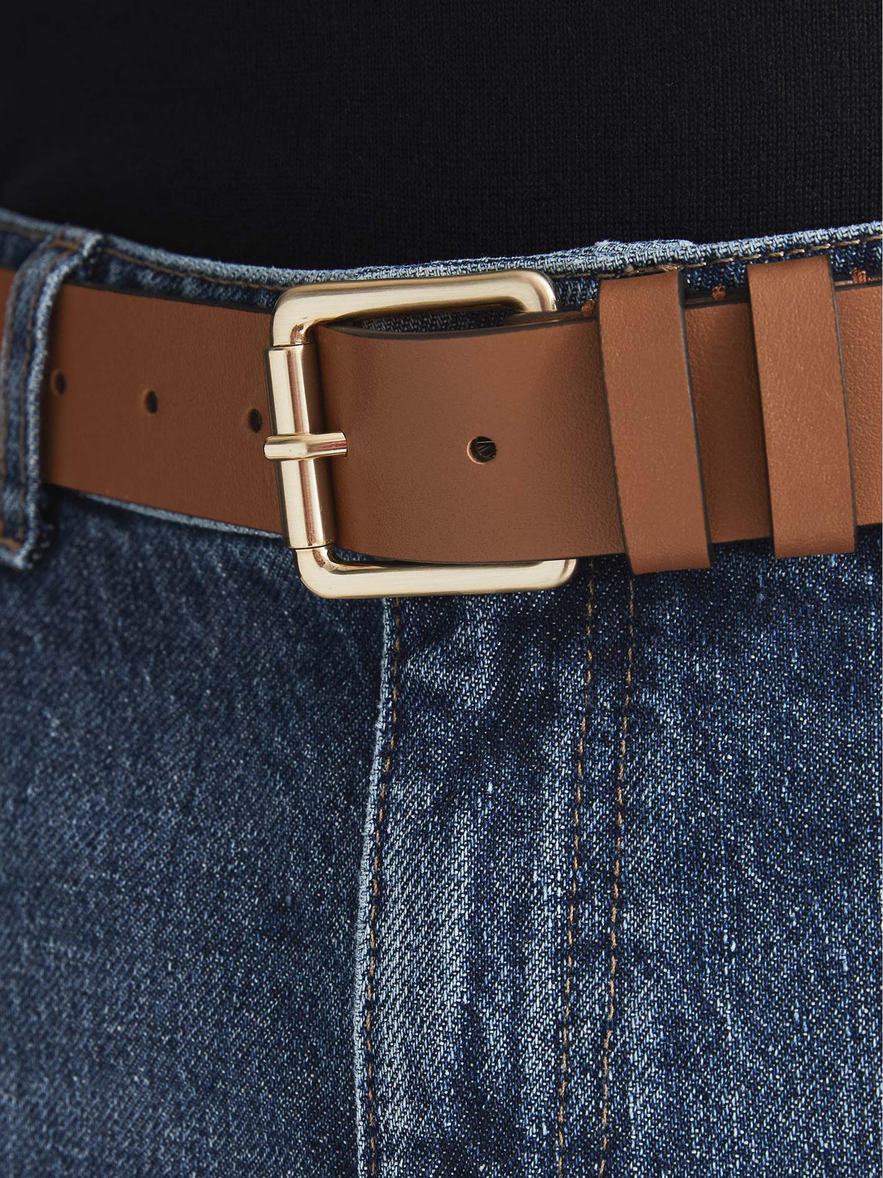 Leather Belt in Tan - Image 2 of 4