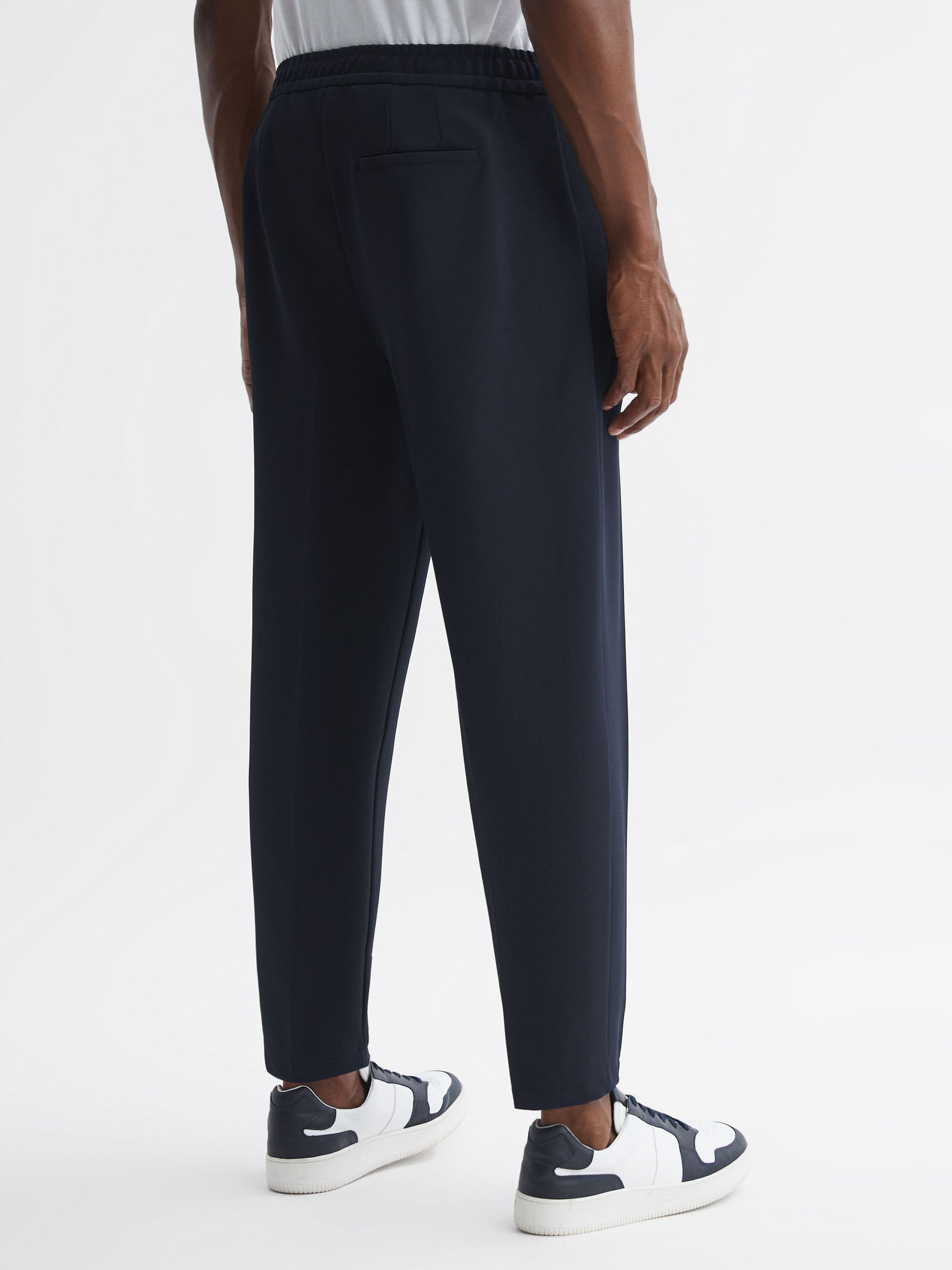 Tapered Trousers in Navy - Image 4 of 4