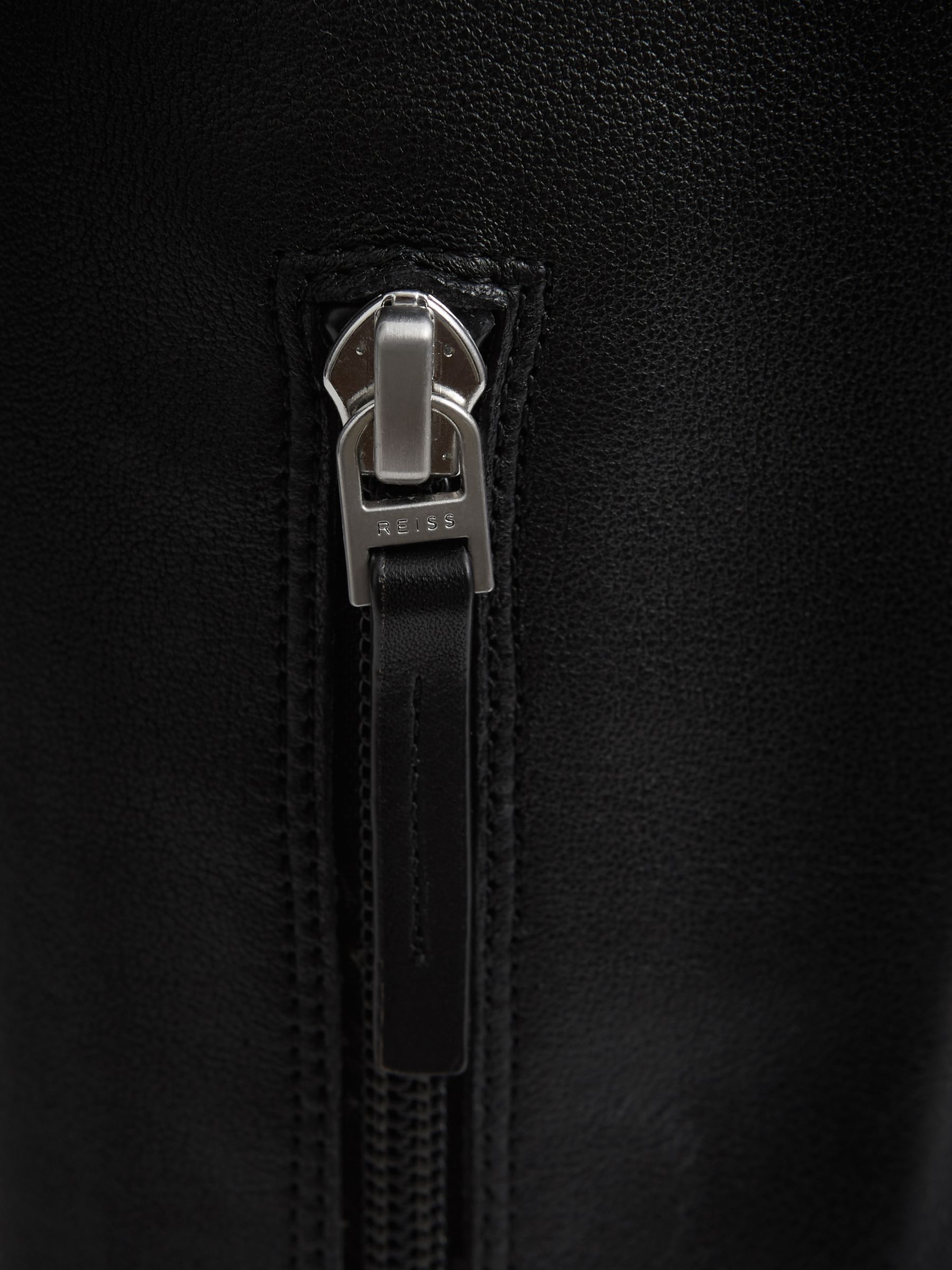 Knee High Leather Boots in Black - Image 4 of 6