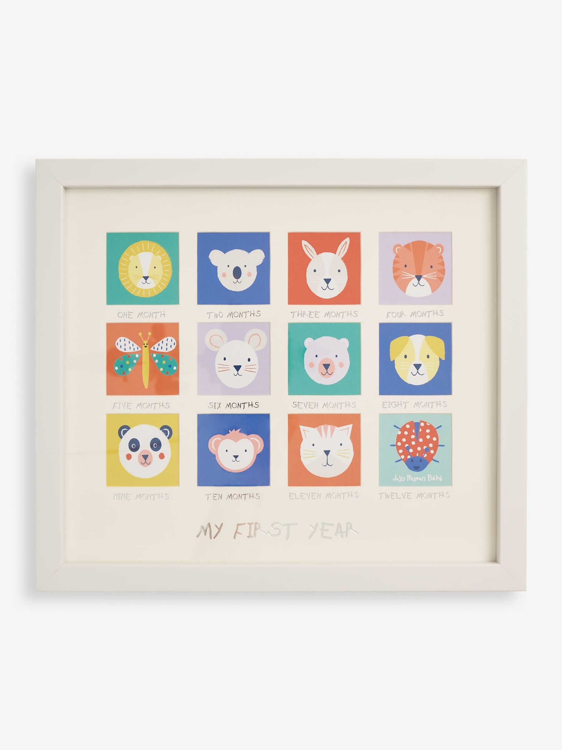 My First Year Photo Frame in White - Image 1 of 2
