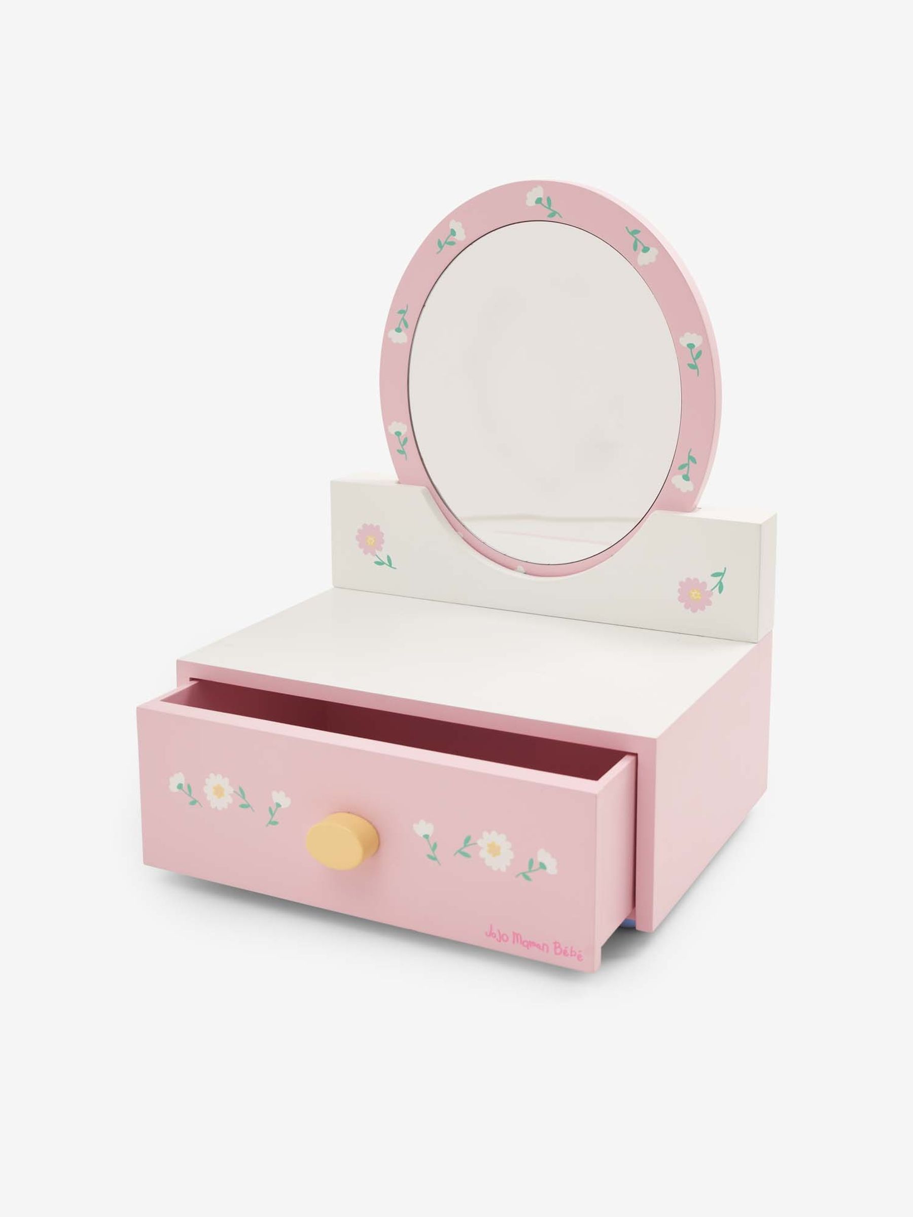 Dressing Table & Mirror in Pink - Image 1 of 7