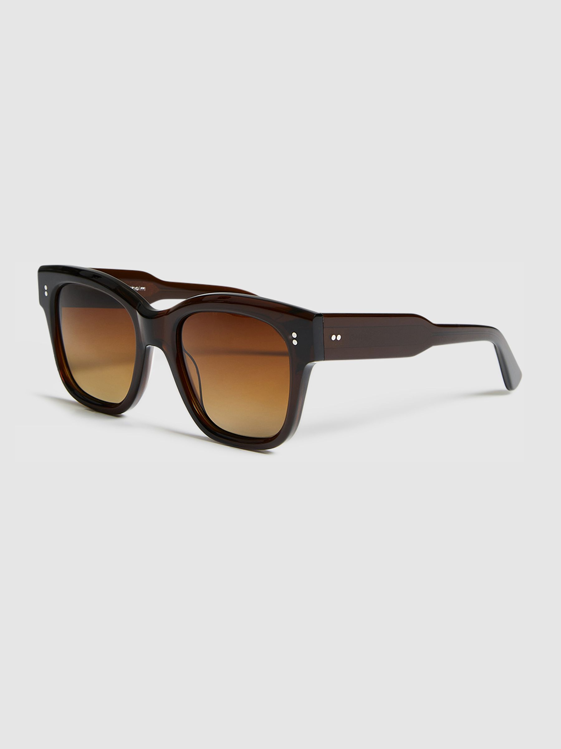 Chimi Large Frame Acetate Sunglasses in Brown - Image 3 of 5